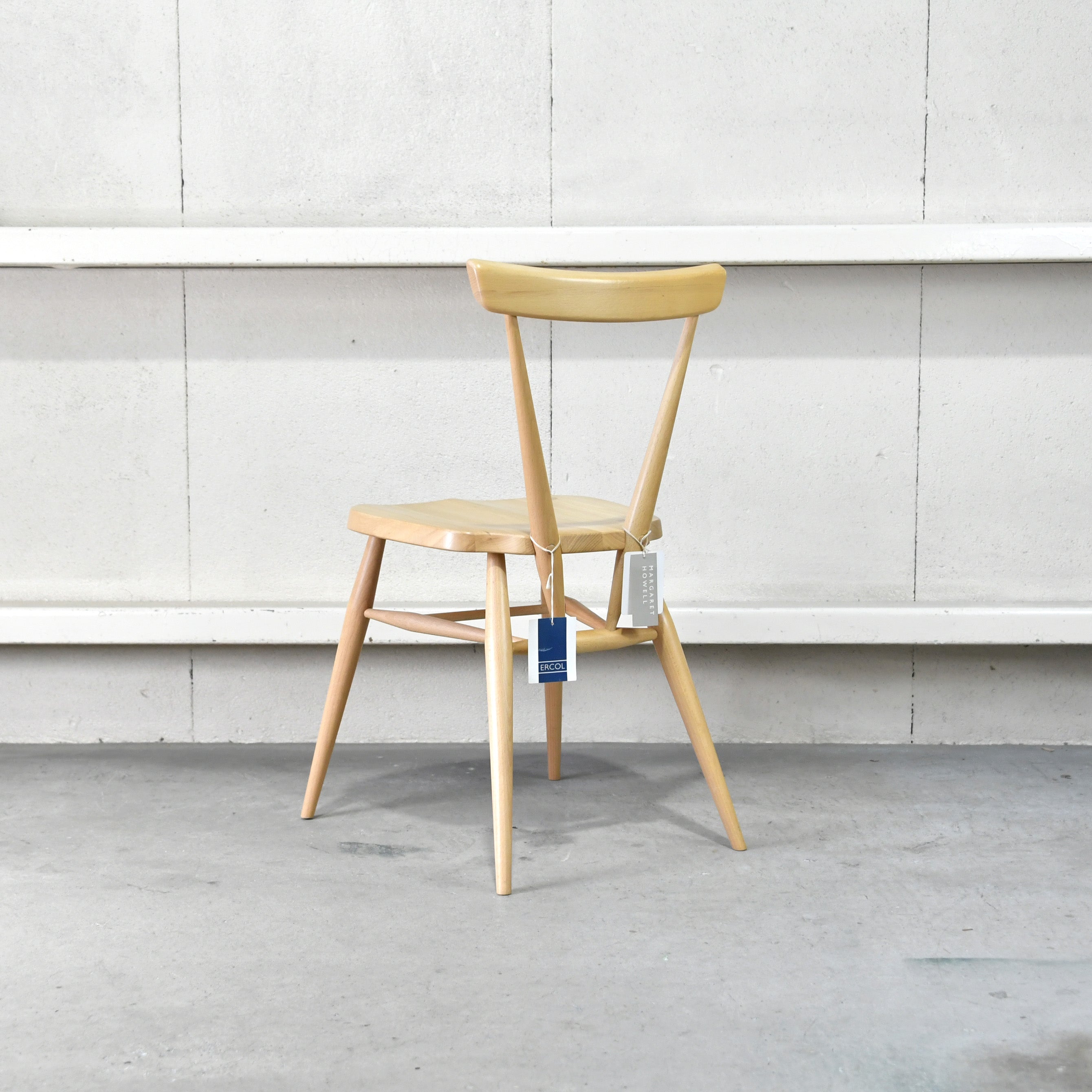 Ercol Stacking chair Single back Elm Beechwood UK Furniture / アーコール スタッキングチェア シングルバック エルム材 ビーチ材 英国家具