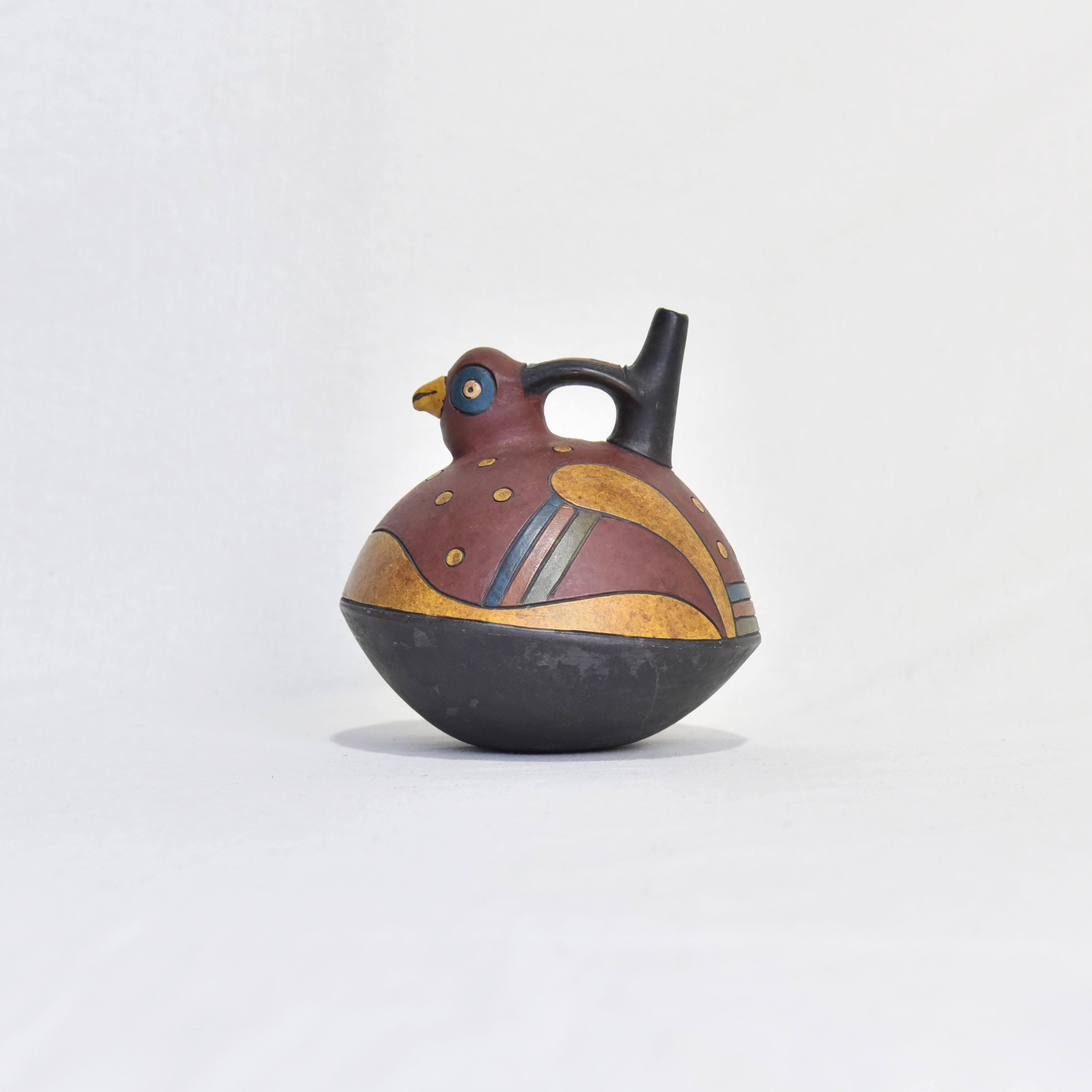 South America Bird earthenware Stoneware Peru Fork art / 鳥型 鐙型注口土器 炻器 南米 ペルー フォークアート