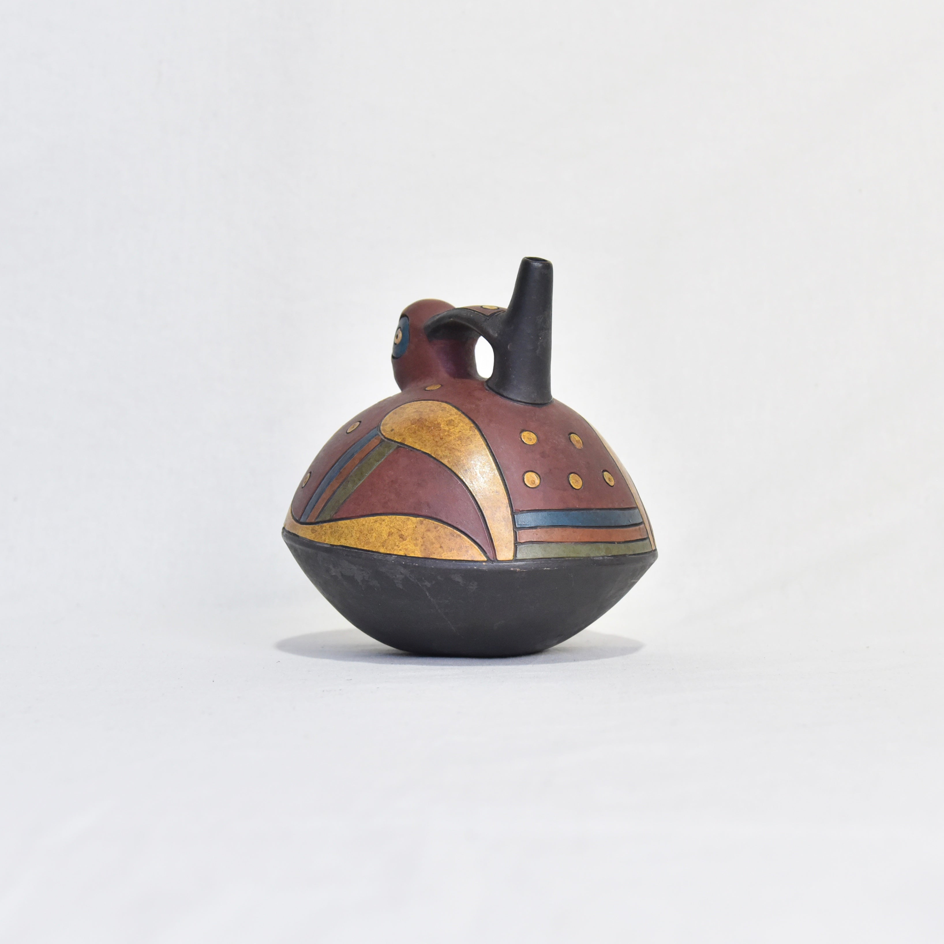 South America Bird earthenware Stoneware Peru Fork art / 鳥型 鐙型注口土器 炻器 南米 ペルー フォークアート