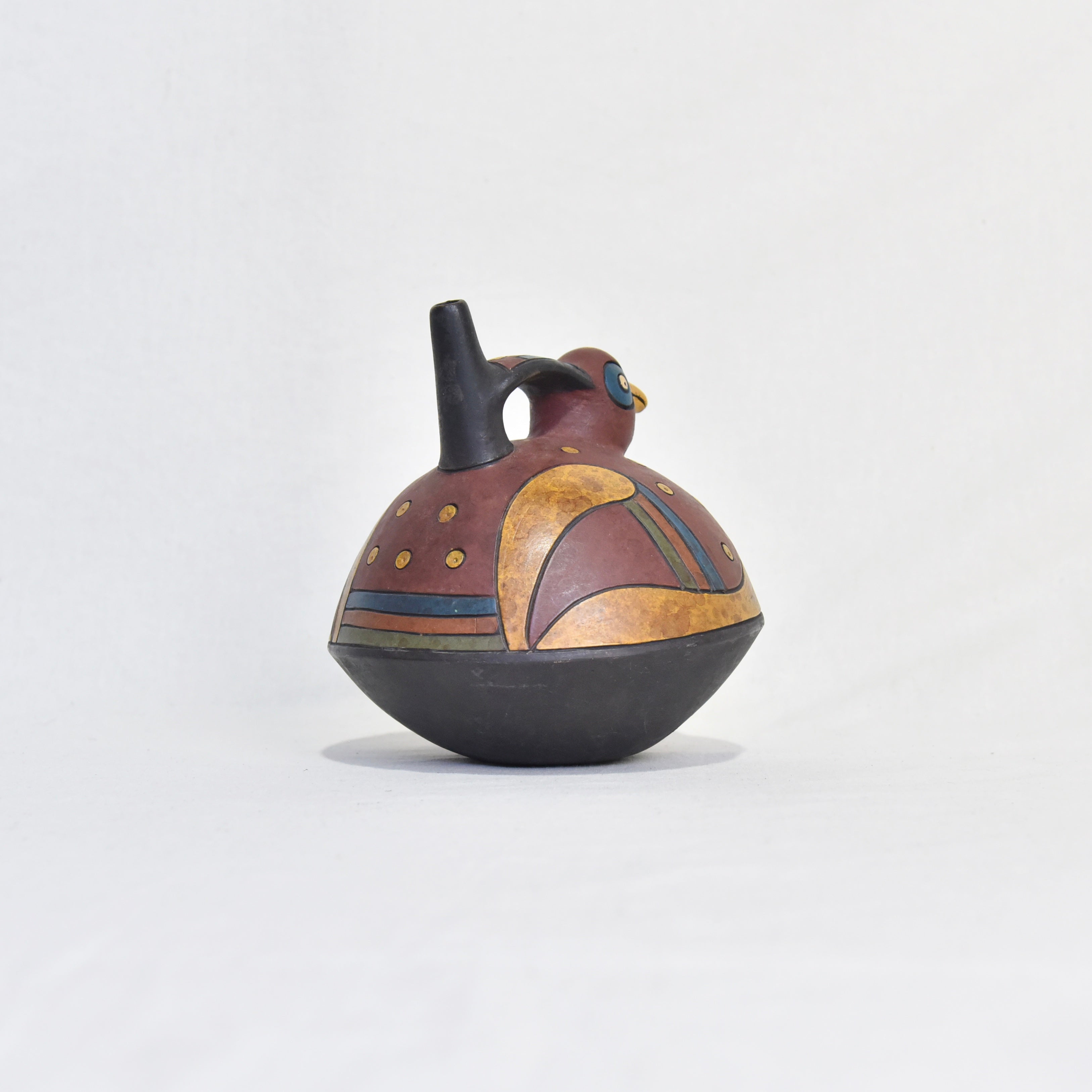 South America Bird earthenware Stoneware Peru Fork art / 鳥型 鐙型注口土器 炻器 南米 ペルー フォークアート