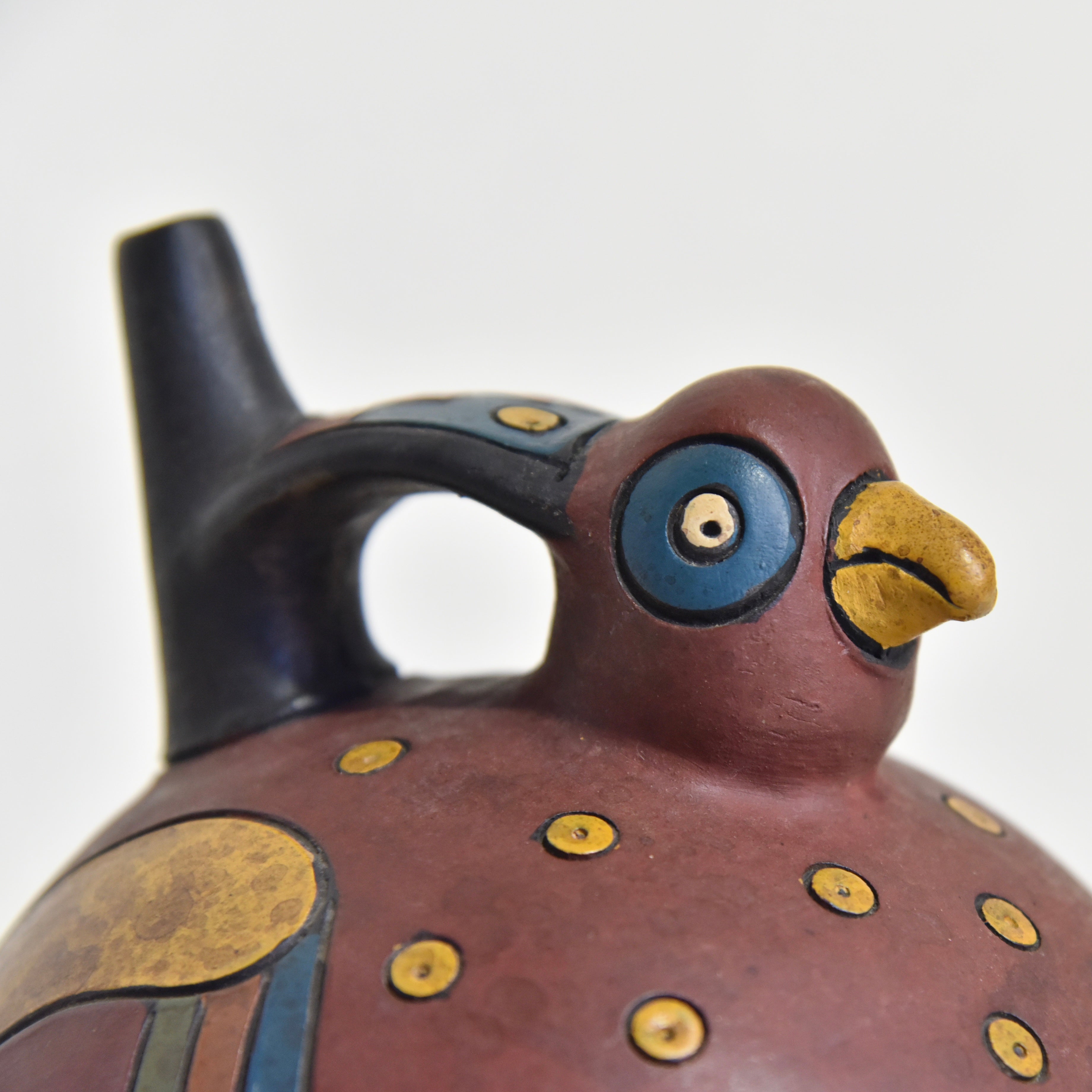 South America Bird earthenware Stoneware Peru Fork art / 鳥型 鐙型注口土器 炻器 南米 ペルー フォークアート