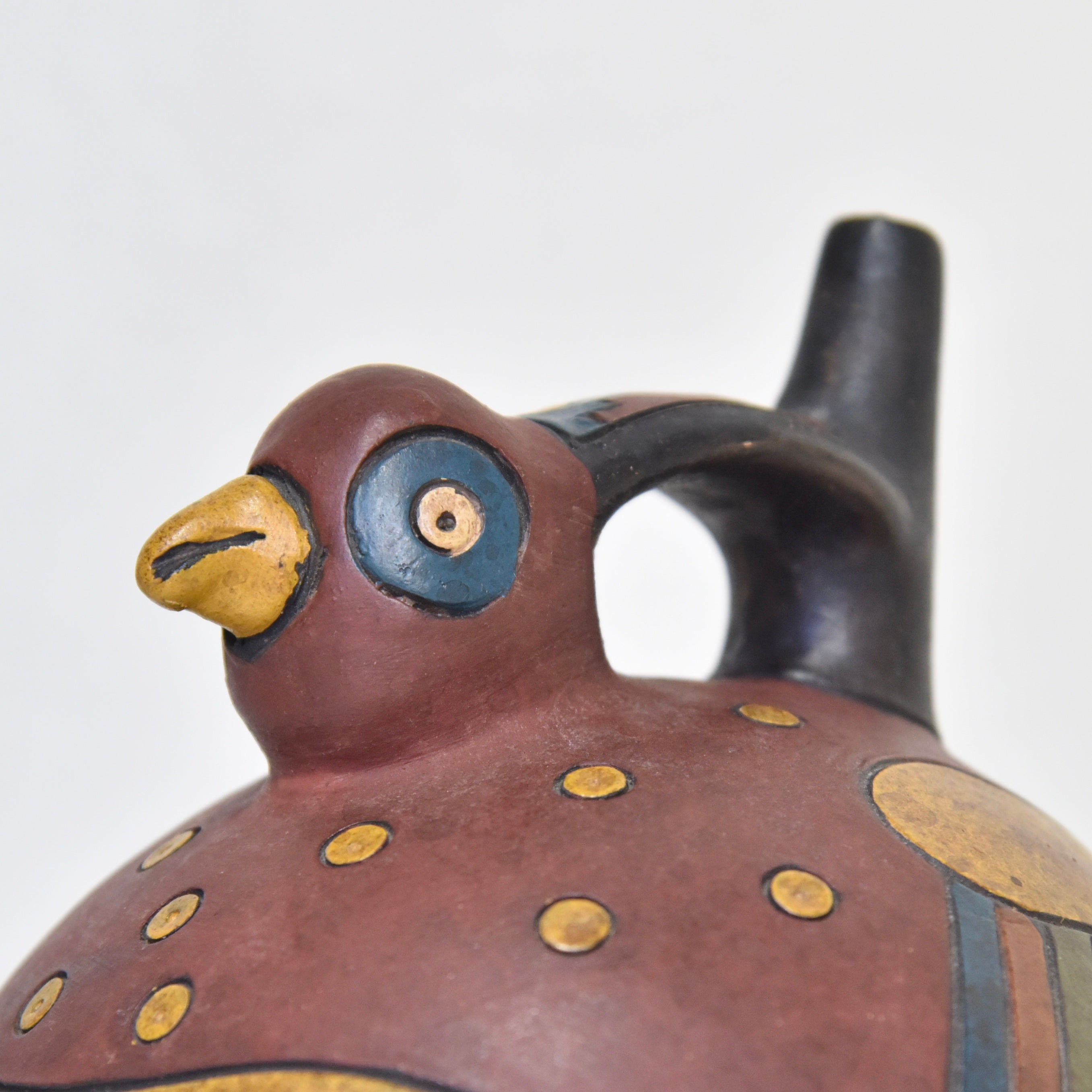 South America Bird earthenware Stoneware Peru Fork art / 鳥型 鐙型注口土器 炻器 南米 ペルー フォークアート