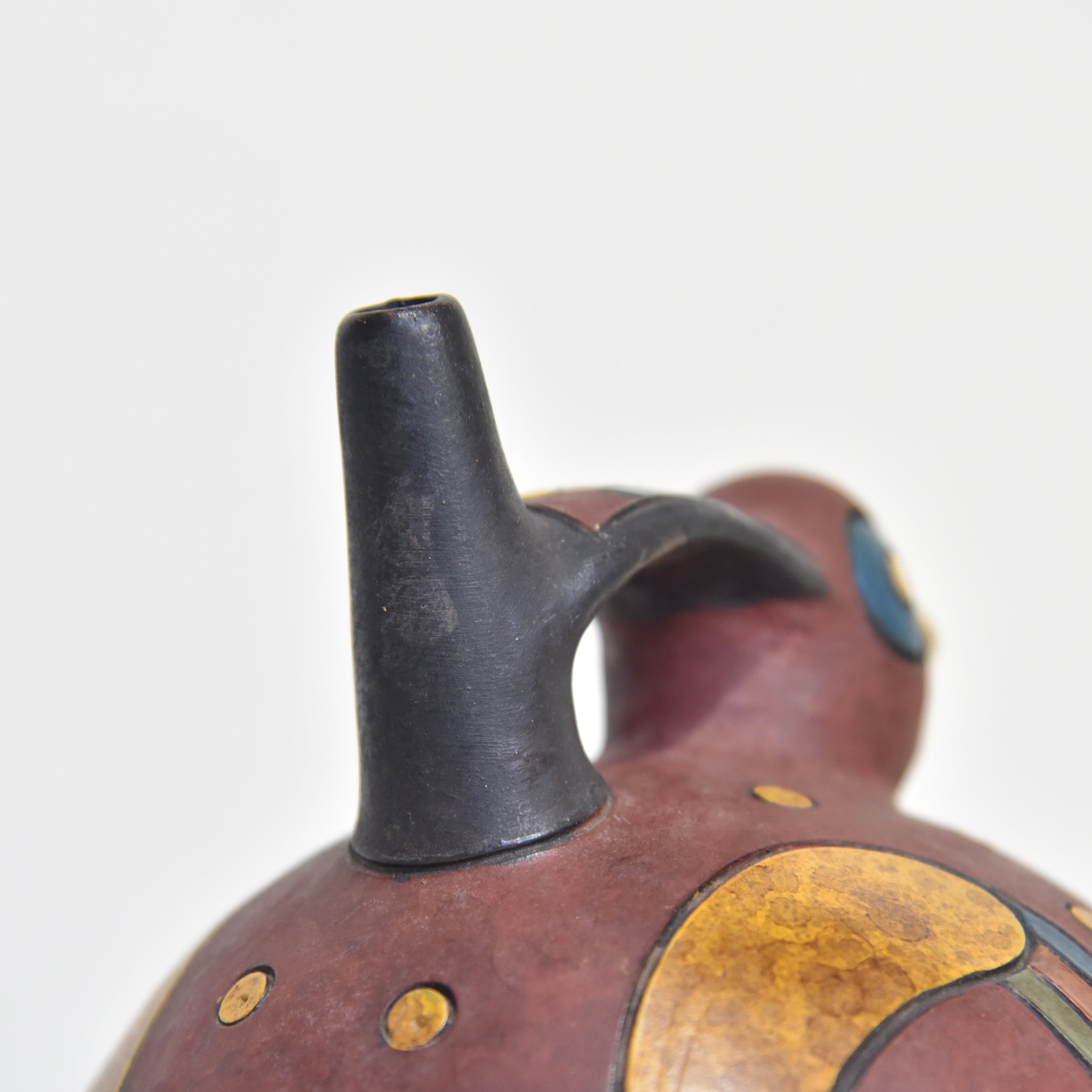 South America Bird earthenware Stoneware Peru Fork art / 鳥型 鐙型注口土器 炻器 南米 ペルー フォークアート