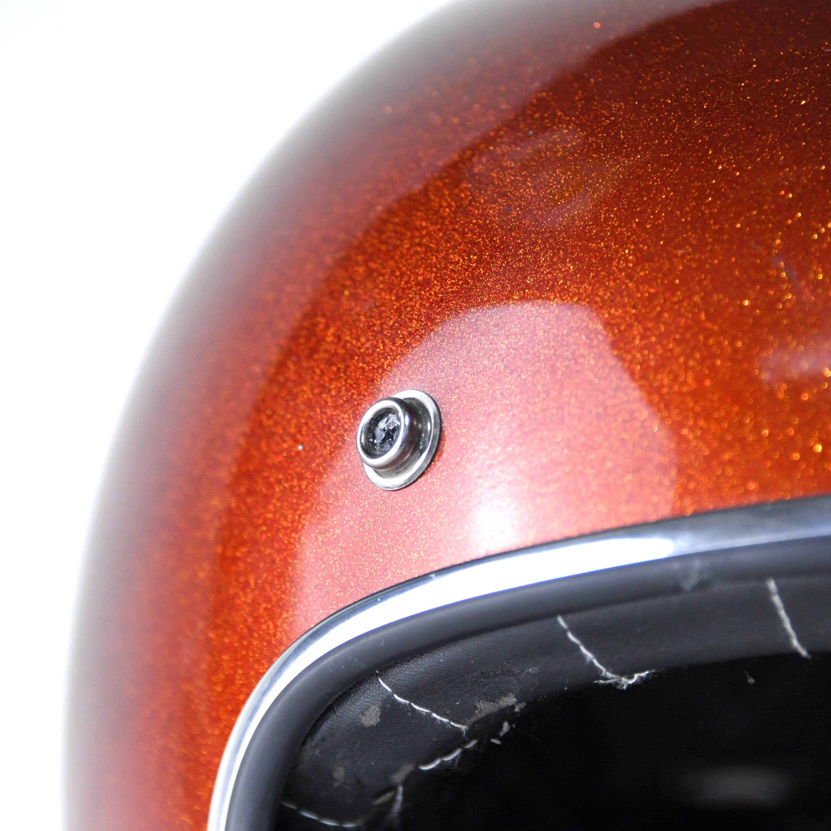 BELL Jet helmet Custom 500 Glitter orange ＊Object / ベル ジェットヘルメット カスタム500 グリッター オレンジ ＊オブジェ 観賞用