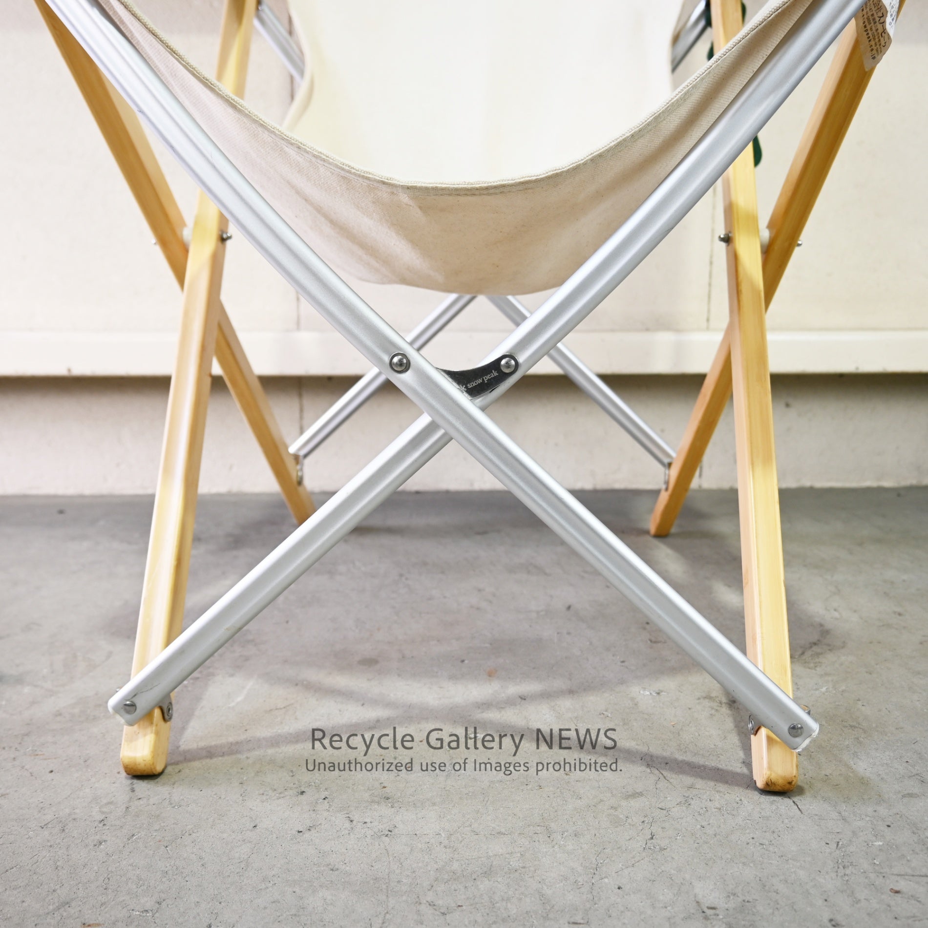 Snow Peak Take! Chair Long Natural Color Folding Chair Outdoor