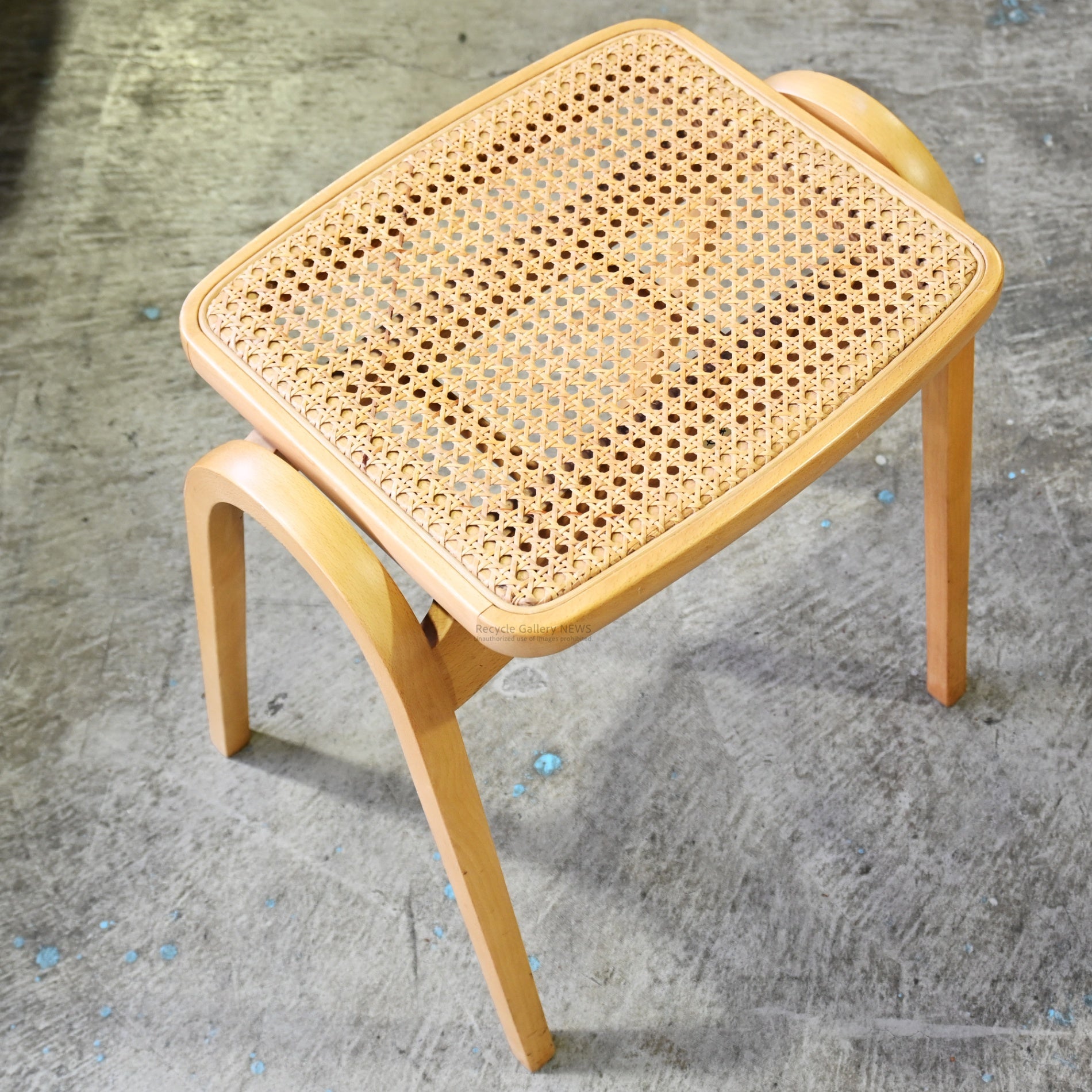 Akita Woodworking Stool Rattan Seat Natural Vintage Japan / 秋田木工 スツール ラタンシート ナチュラル ヴィンテージ 日本