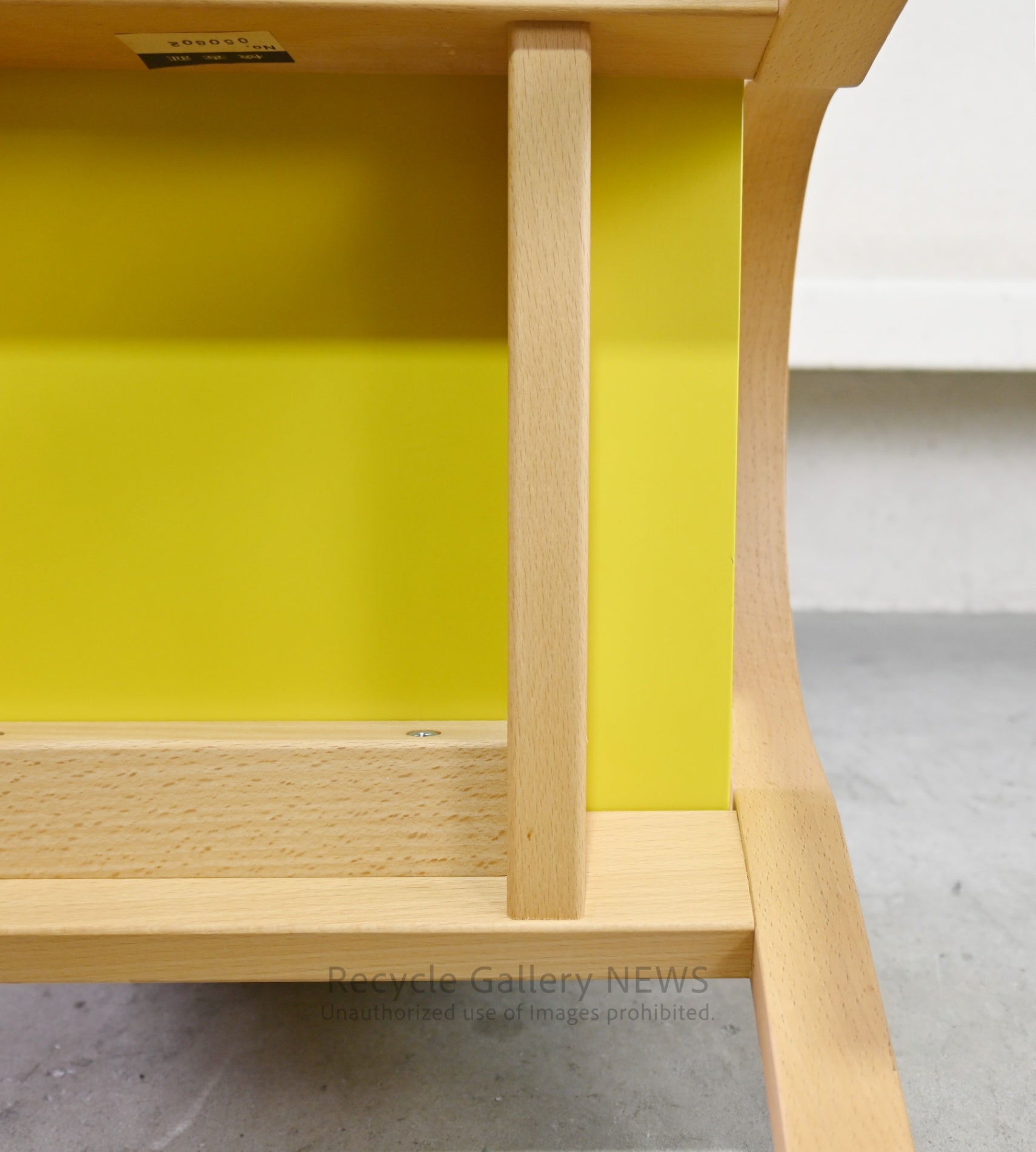 Nisshin Mokko ac-cent Kids chair Yellow Japan / 日進木工 アクセント キッズチェア イエロー 日本