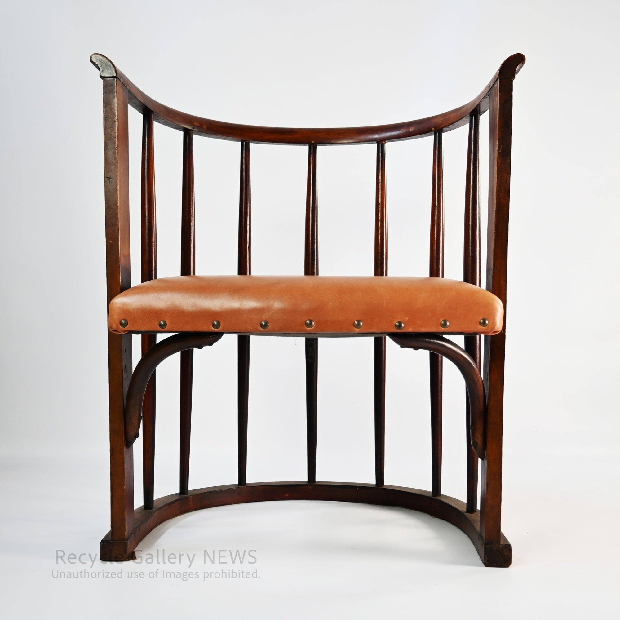 Wicker Accent Chair Antique Bentwood Slat Back Beautiful Patina / 籠椅子 曲木 アンティーク 職人技 スラットバック 経年変化 パーソナルチェア