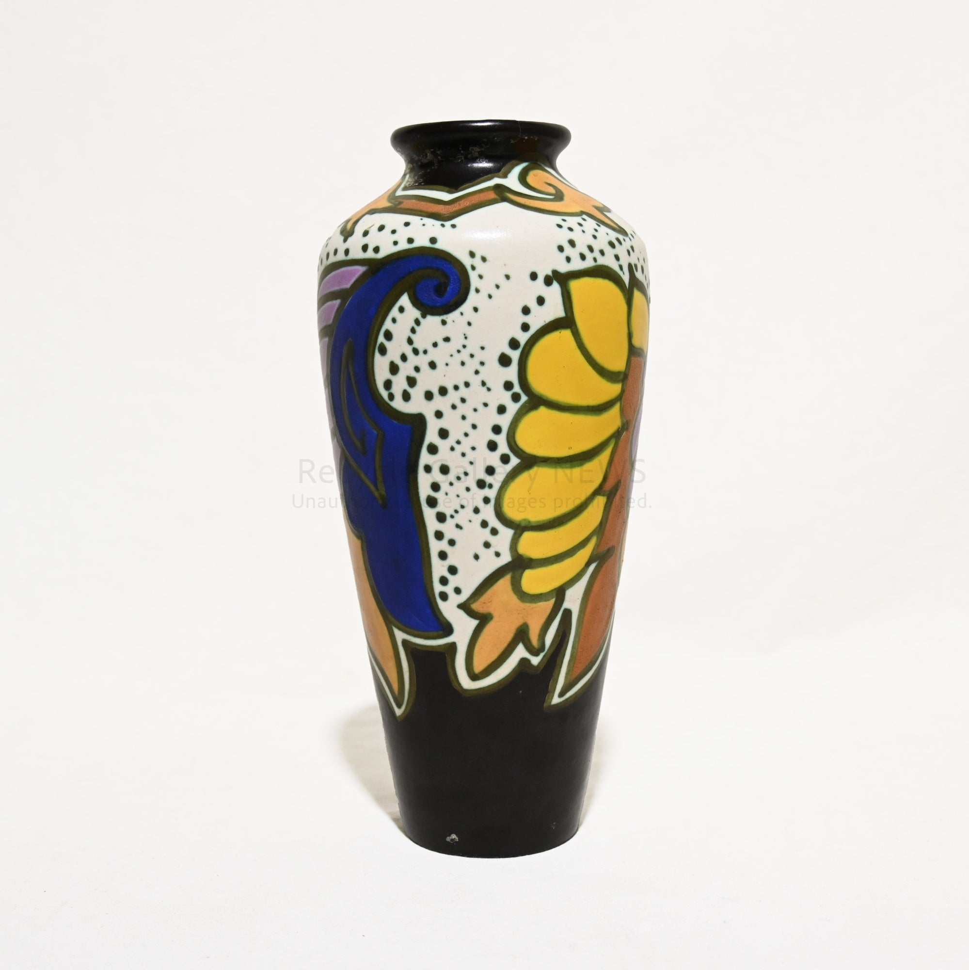 C.M BERGEN Ceramique Montoise Flower vase 1920’s Antoine Dubois Art Nouveau Art Deco / セラミック・モントワーズ 花瓶 1920年代  アントワーヌ・デュボア アール・ヌーヴォー アール・デコ ベルギー