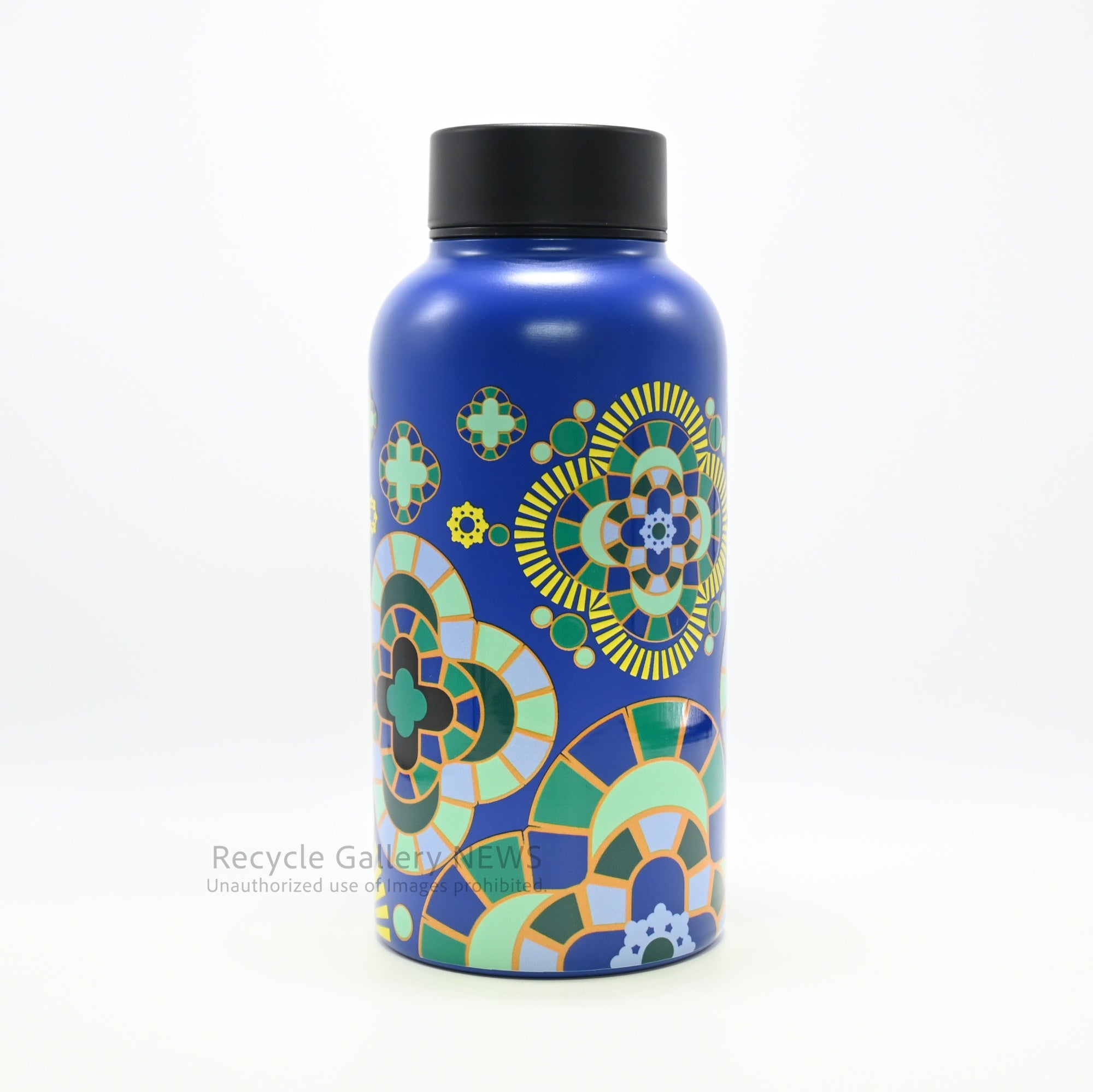 T2 tea Palazzo 300ml Stainless Steel Tumbler with Built-in Tea Strainer Australia / T2 パラッツォ 地中海風タイルデザイン 300ml 茶漉し内蔵 タンブラー ステンレス オーストラリア