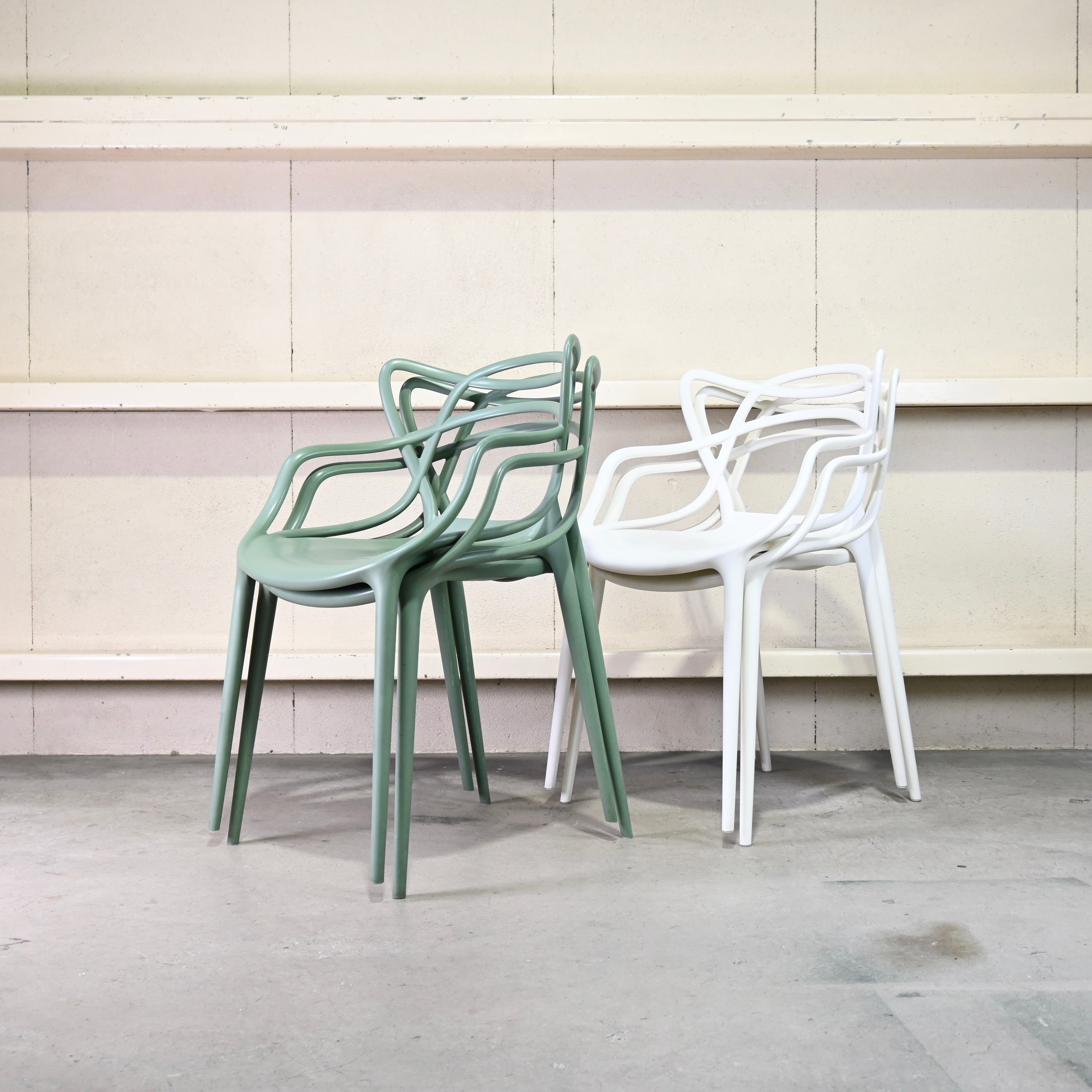 Kartell MASTERS  Dining chair  Sage green Philippe Starck / カルテル マスターズ ダイニングチェア セージグリーン フィリップスタルク