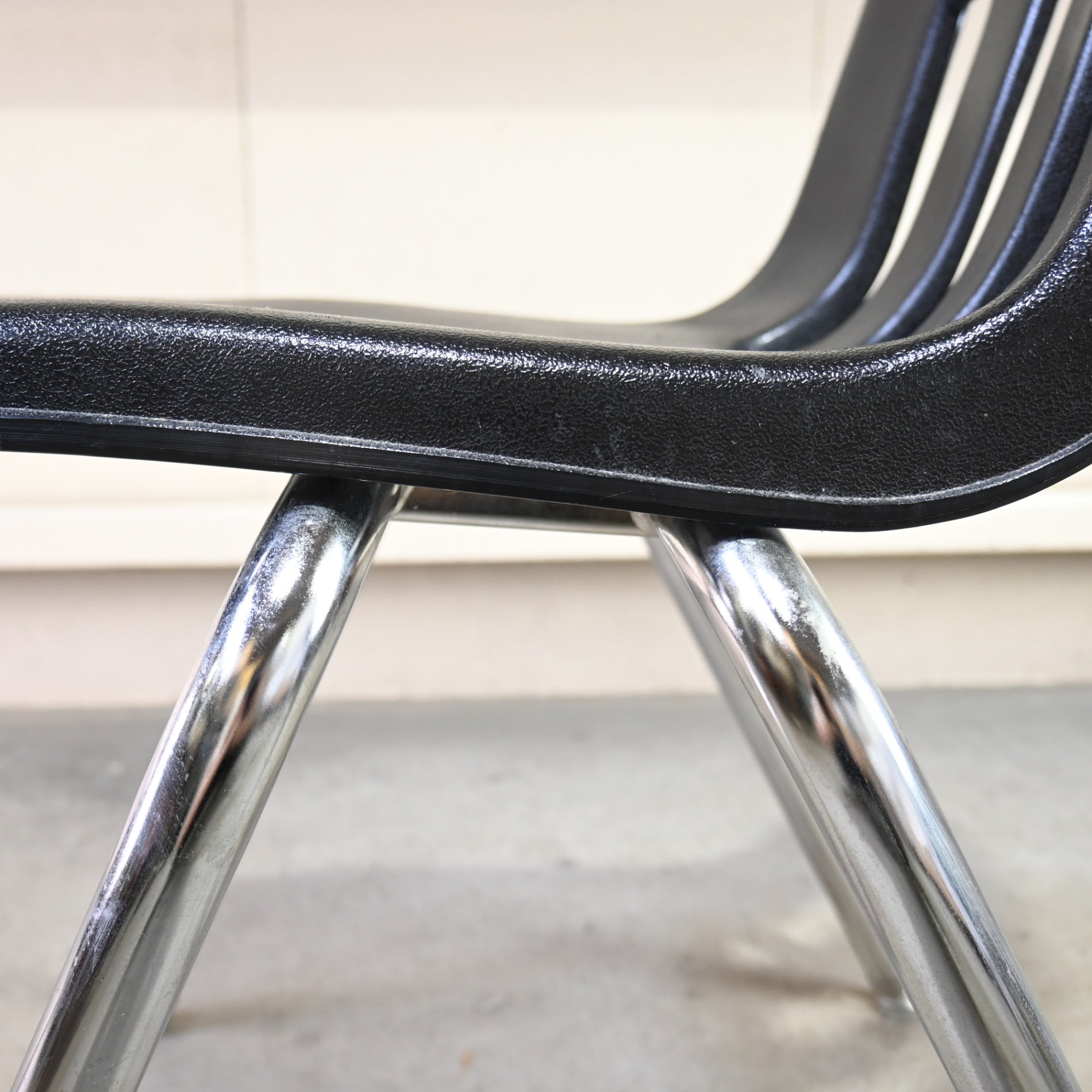 VIRCO Stacking chair Black Retro American Industrial design / バルコ スタッキングチェア ブラック レトロ アメリカン ヴィンテージ インダストリアルデザイン