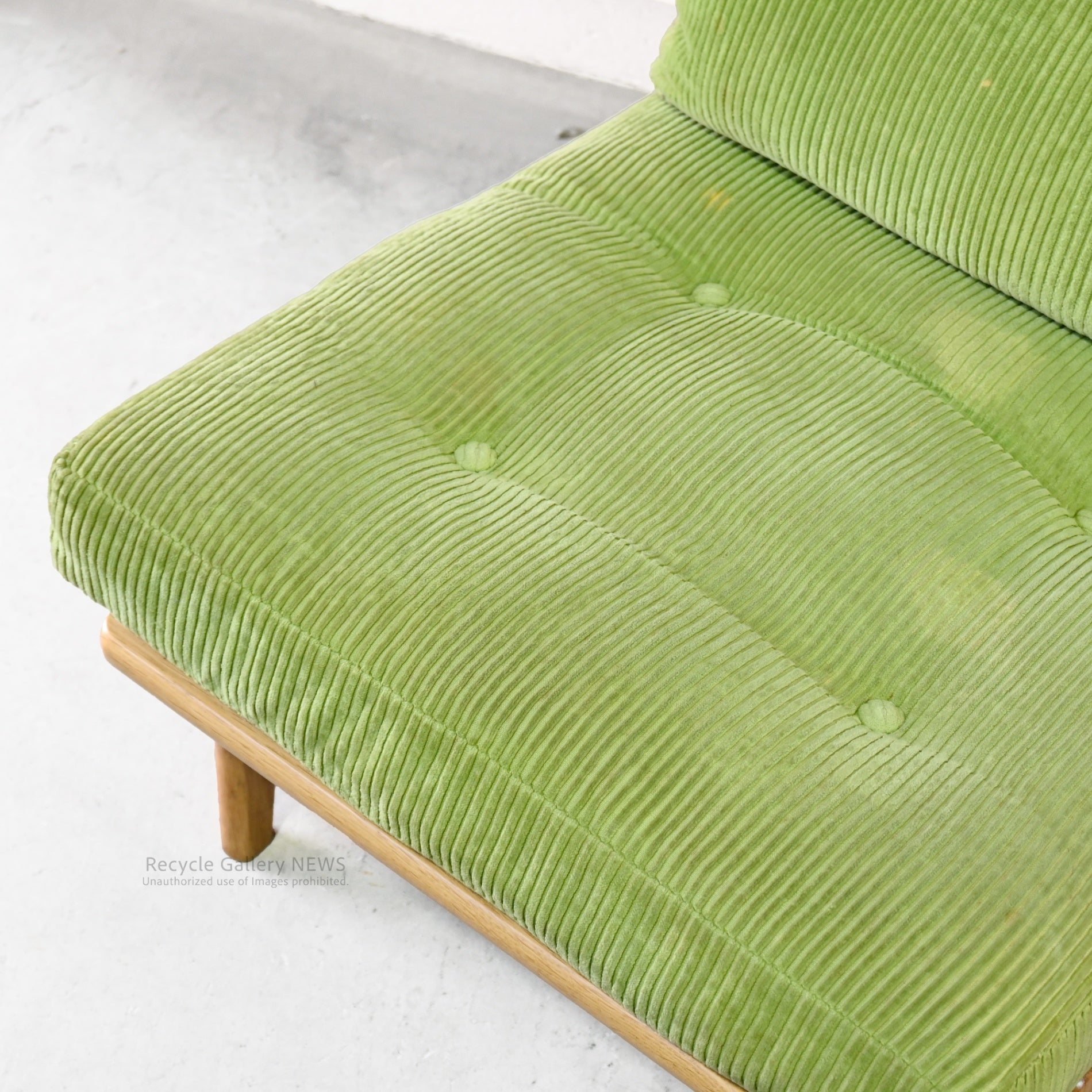 Maruni60 Frame Chair in Green Fabric Japanese Mid Century Modern / マルニ60 フレームチェア グリーンファブリック 日本 ミッドセンチュリー  ジャパニーズモダン