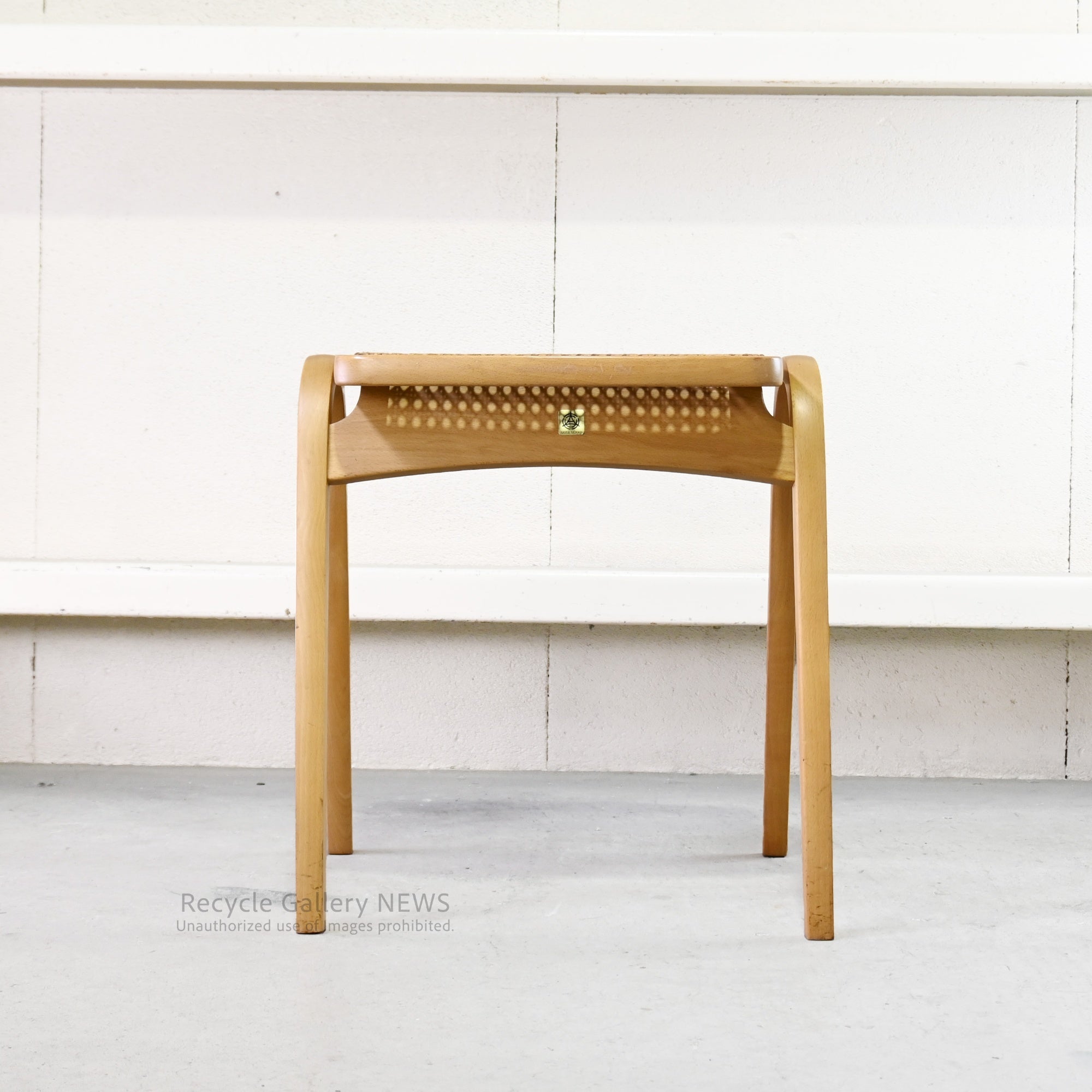 Akita Woodworking Stool Rattan Seat Natural Vintage Japan / 秋田木工 スツール ラタンシート ナチュラル ヴィンテージ 日本