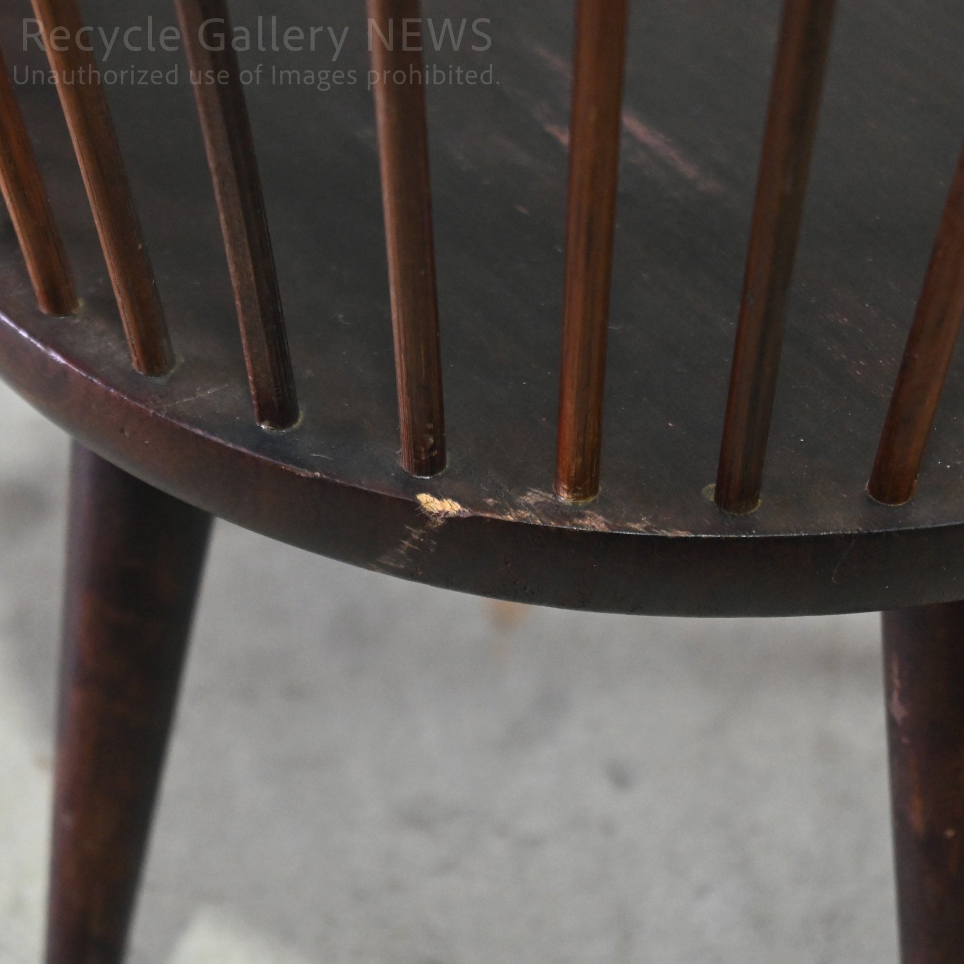 Vintage Wood & Bamboo Basket Dark Brown Magazine Rack Planter Covers Boho interior Crafts Japanese Modern / ヴィンテージ 木竹脚付きバスケット ダークブラウン マガジンラック プランターカバー 民芸 和モダン アジアンインテリア