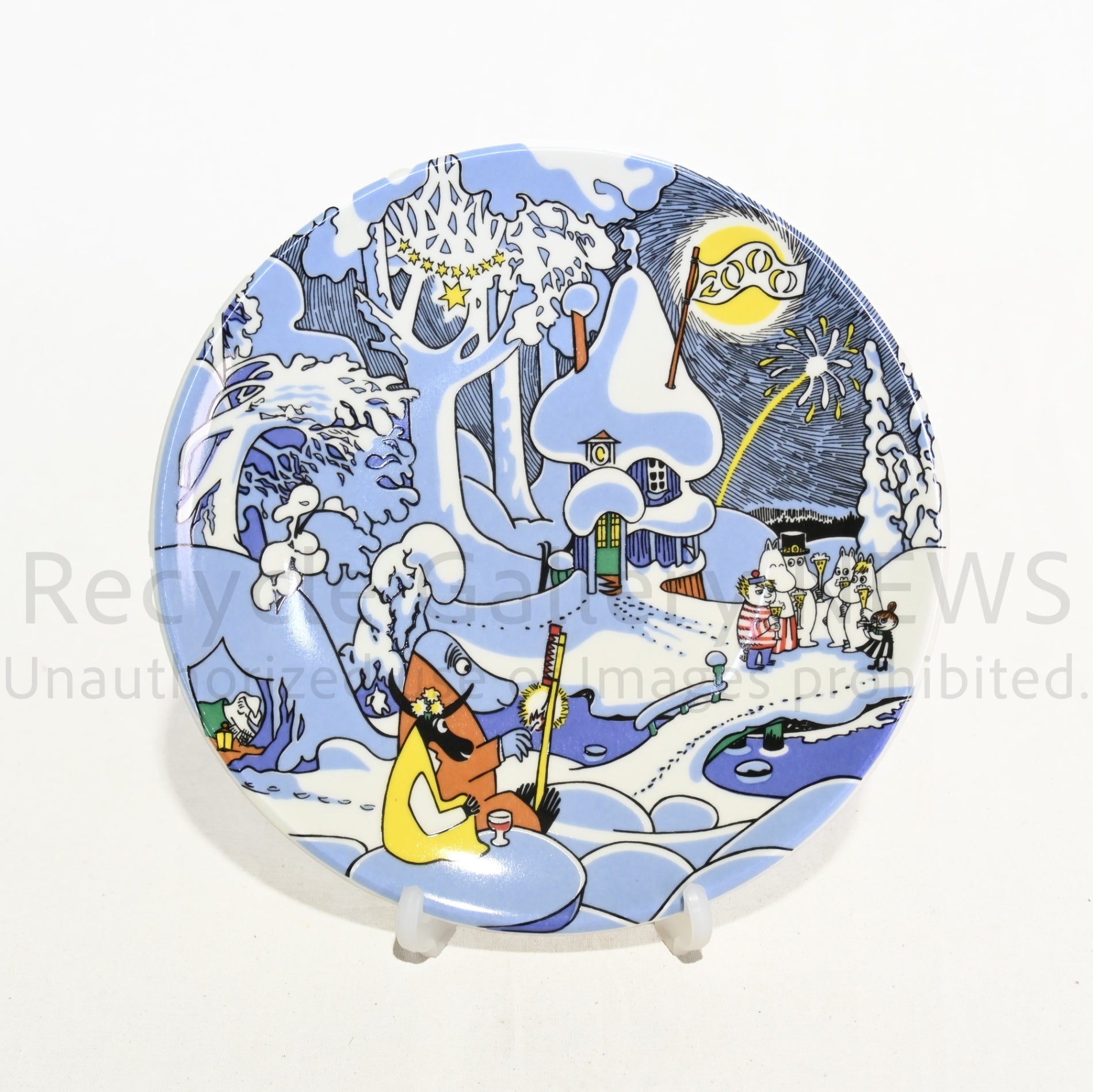 MOOMIN ARABIA Wallplate 2000 Millennium Limited Vintage Scandinavian / ムーミン アラビア ウォールプレート 2000 ミレニアム 限定品 廃盤 ヴィンテージ 北欧