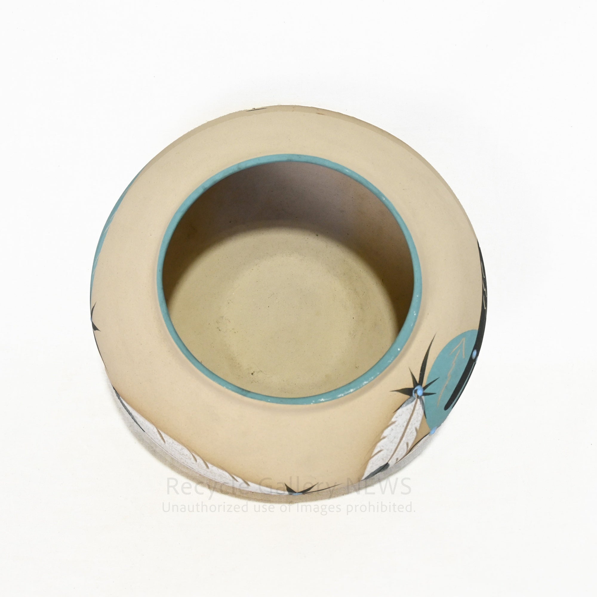 Betty Selby Native American motif Ceramic pot Vase Interior object / ベティ・セルビー ネイティブアメリカン モチーフ 陶磁器 ポット 花瓶 インテリアオブジェ