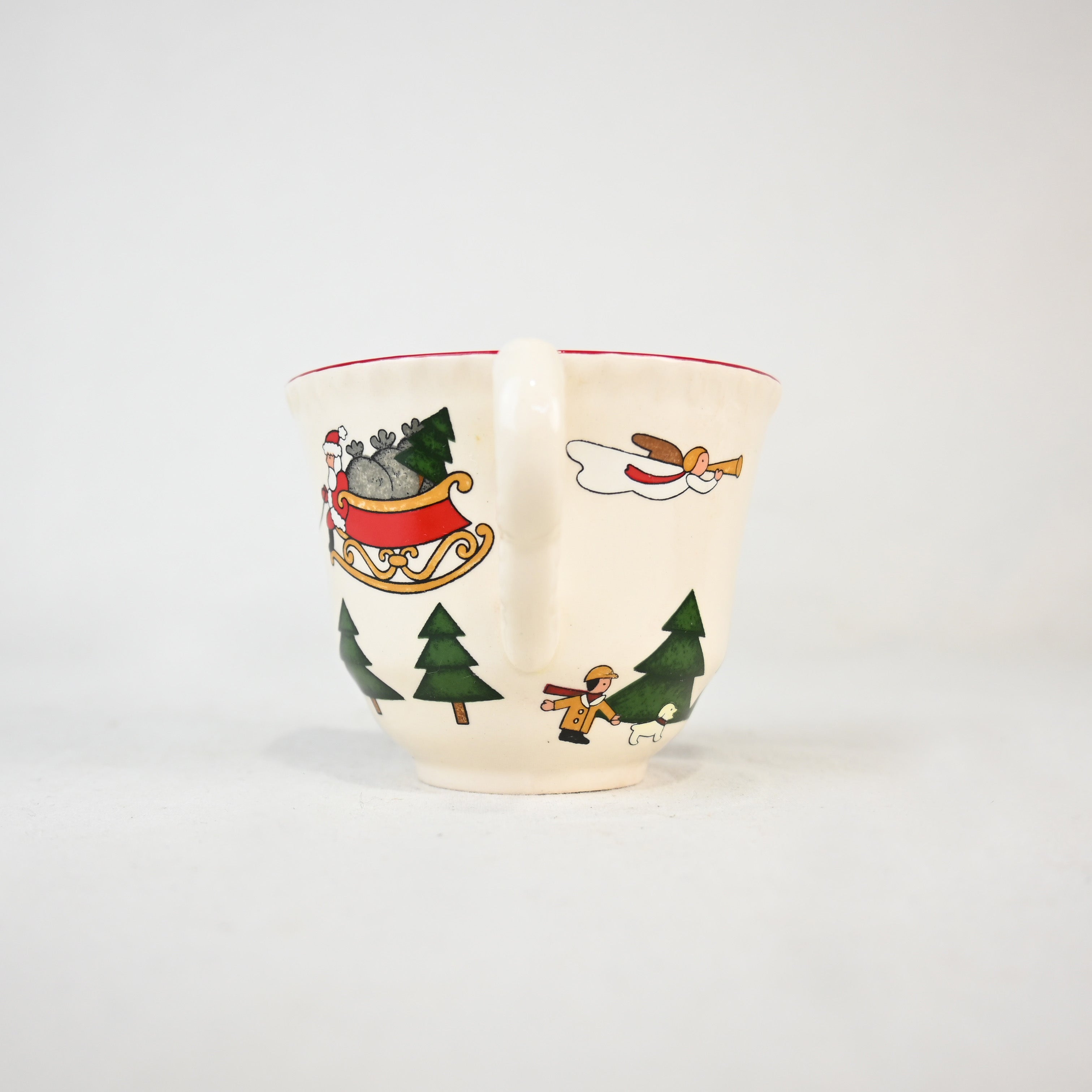 MASON'S IRONSTONE Christmas village C&S UK Vintage / メイソンズアイアンストーン クリスマスヴィレッジ カップ＆ソーサー 英国ヴィンテージ