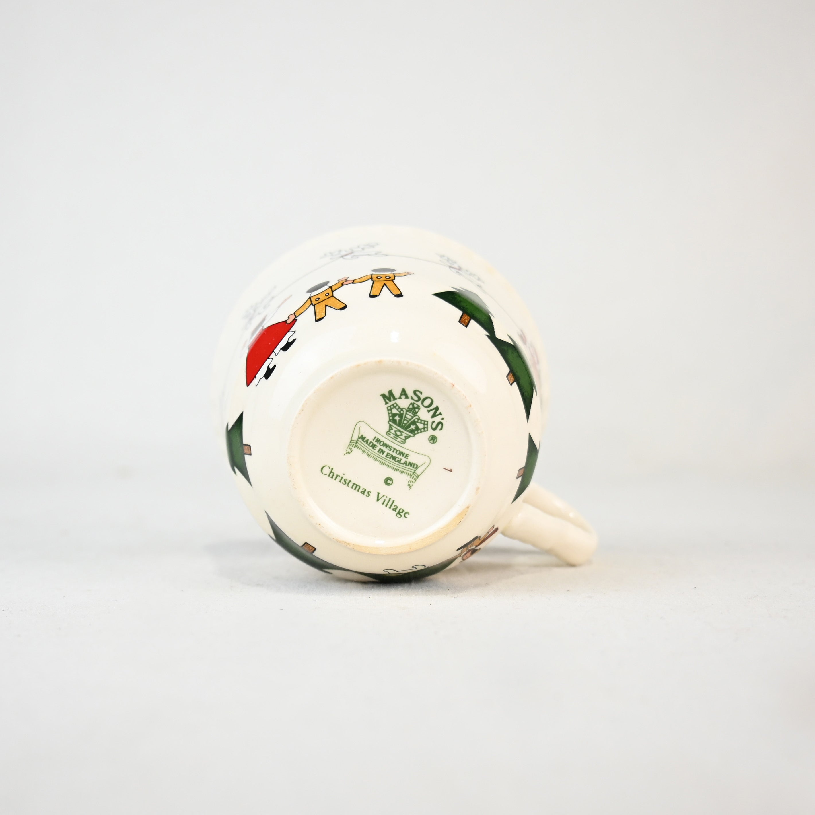 MASON'S IRONSTONE Christmas village C&S UK Vintage / メイソンズアイアンストーン クリスマスヴィレッジ カップ＆ソーサー 英国ヴィンテージ