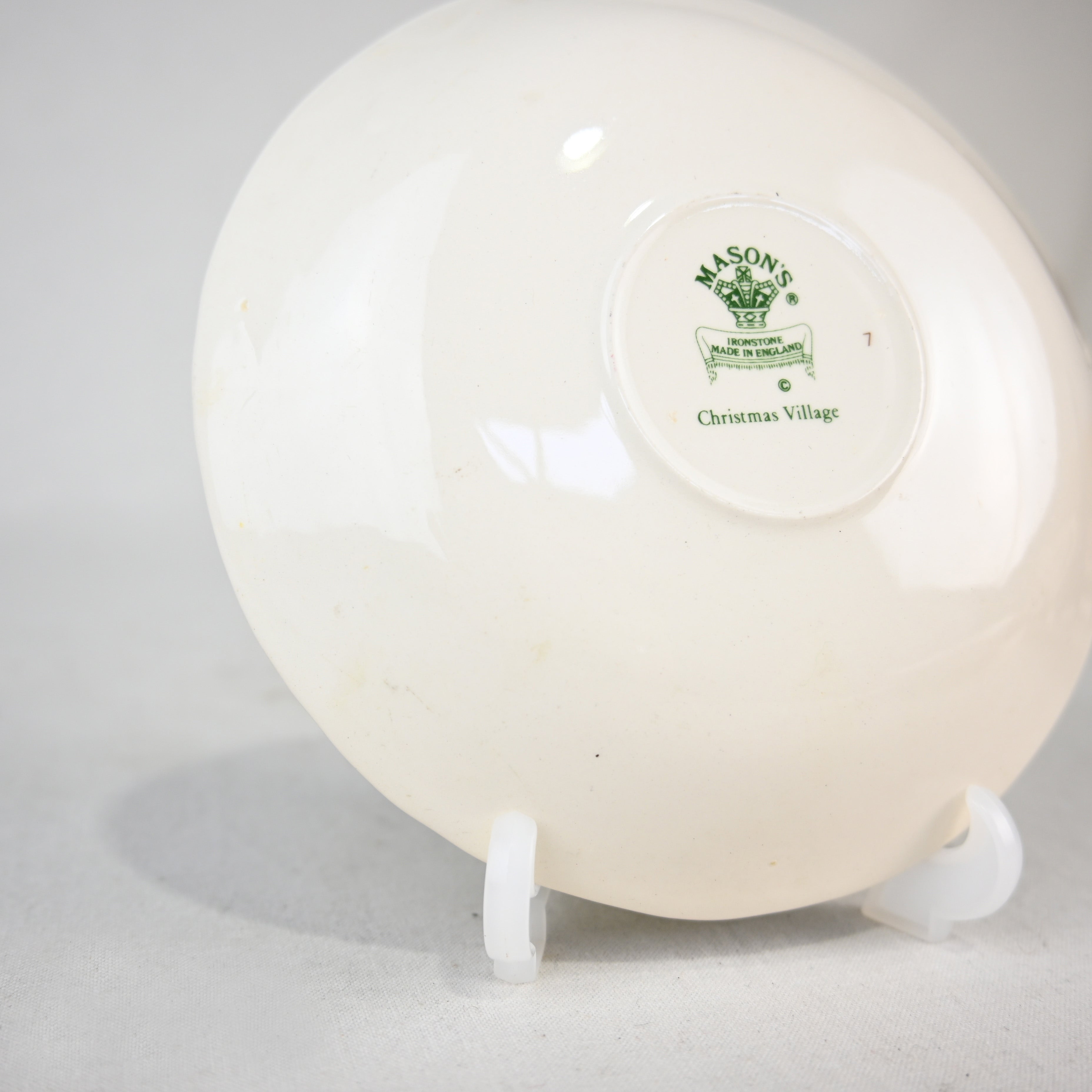 MASON'S IRONSTONE Christmas village C&S UK Vintage / メイソンズアイアンストーン クリスマスヴィレッジ カップ＆ソーサー 英国ヴィンテージ