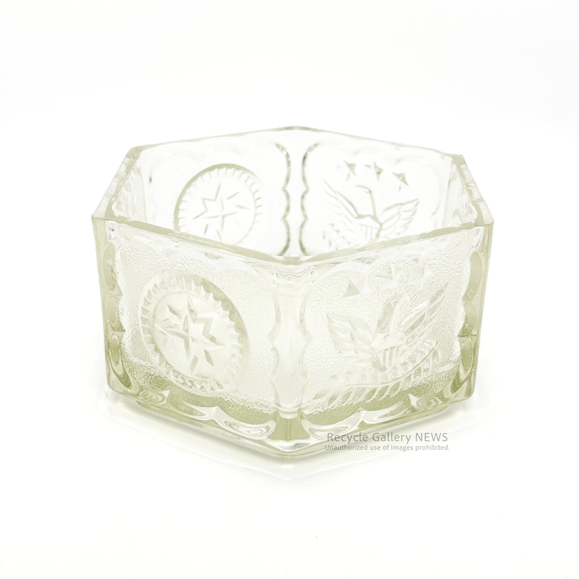 Indiana Glass Eagle & Stars Candy Pot USA Vintage / インディアナグラス イーグル＆スターズ キャンディーポット アメリカンヴィンテージ