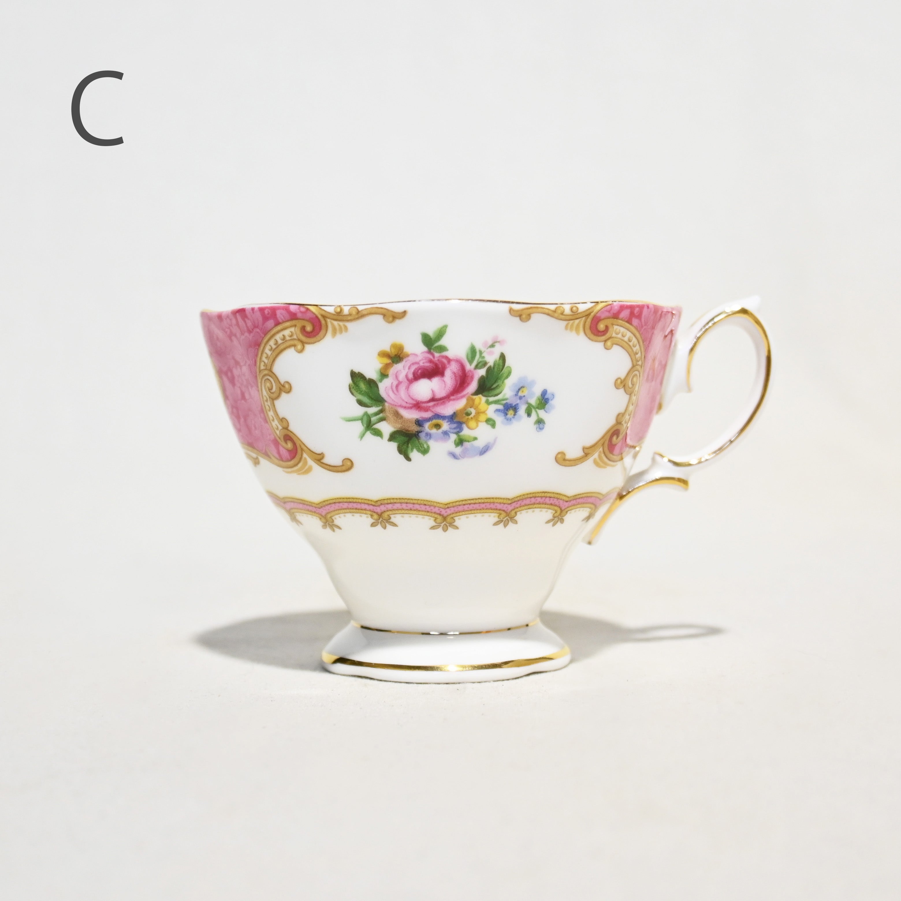 ROYAL ALBERT BB plate Cake plate  Enchantment Cup Pink UK / ロイヤルアルバート ブレッド＆バタープレート ケーキプレート カップ ピンク イギリス