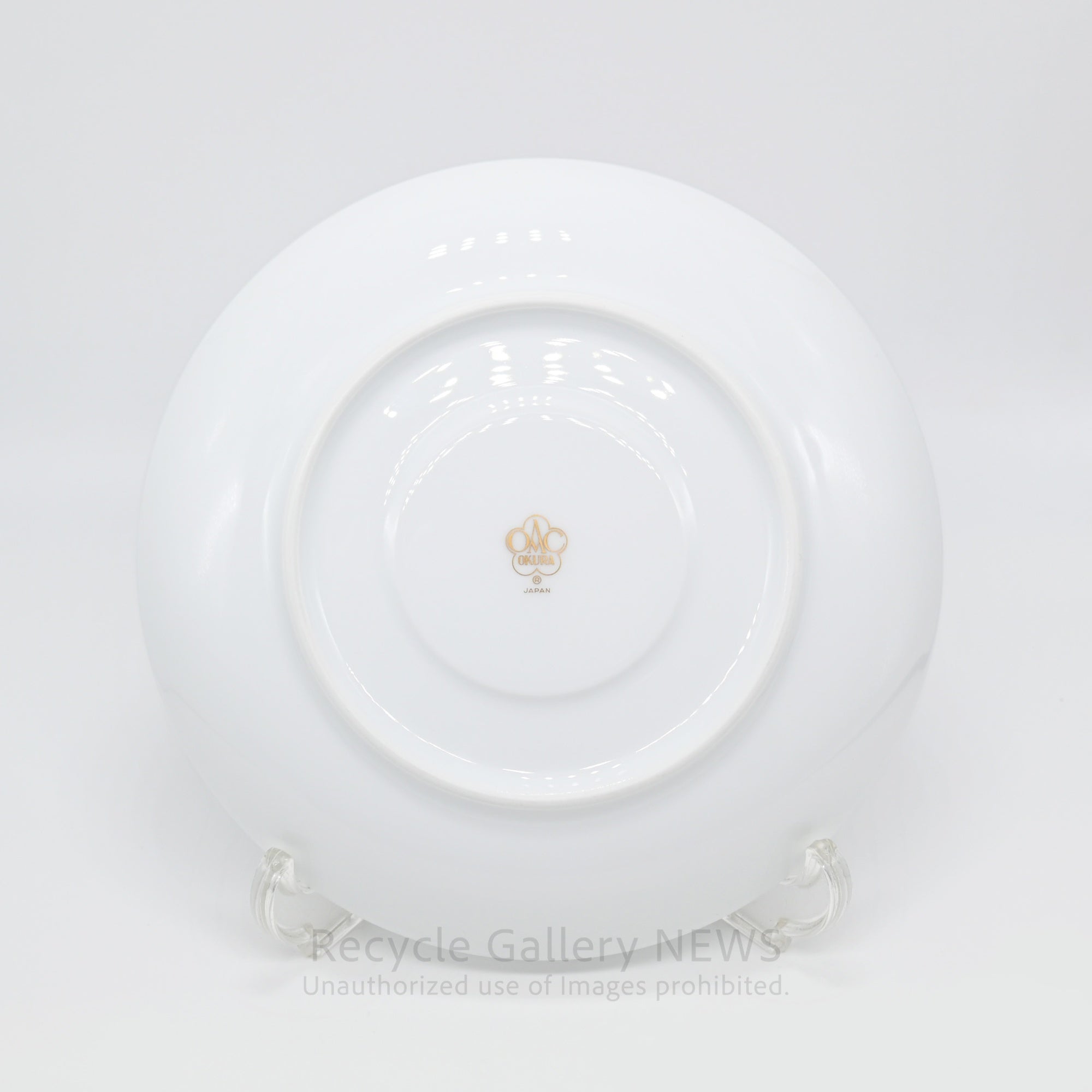 Okura Art China Blue Rose Morning Cup and Saucer White Tableware / 大倉陶園 ブルーローズ 8211 モーニングカップ＆ソーサー ペア 白 青 洋食器