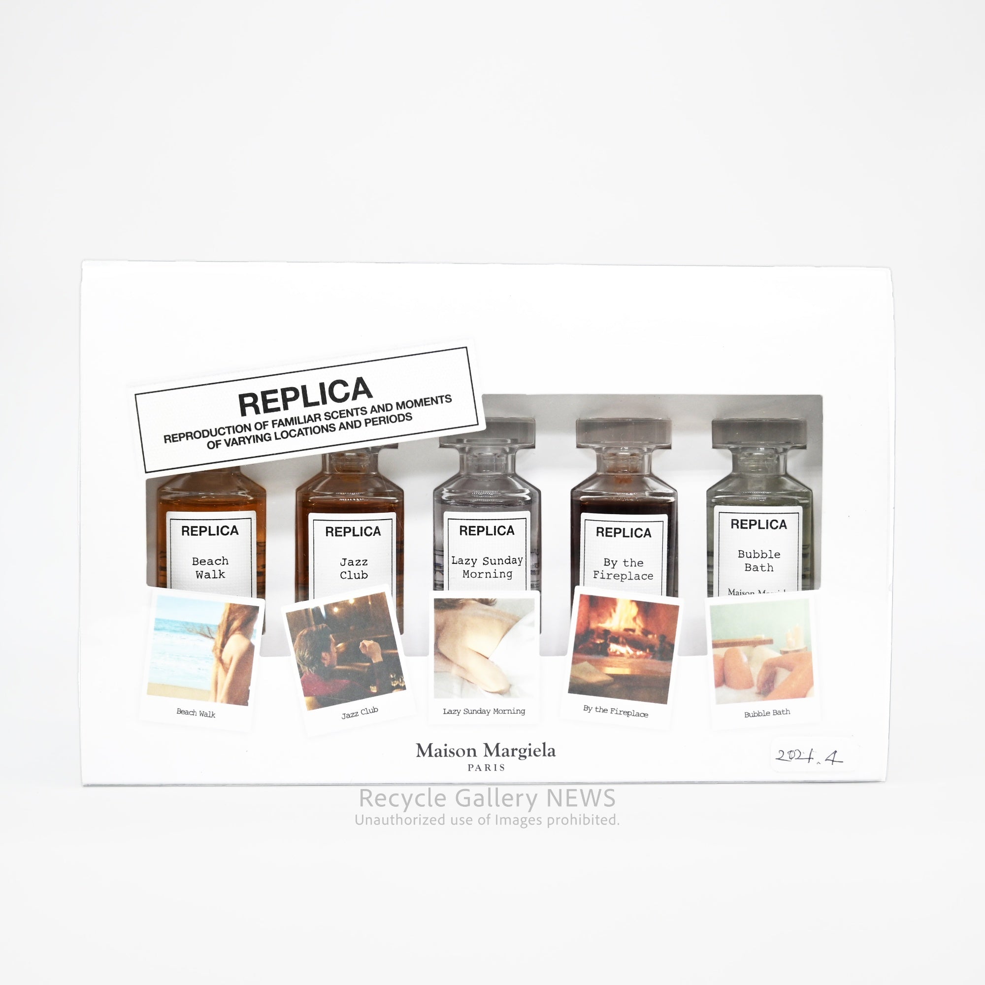 Maison Margiela REPLICA Miniature Collection 7ml×5 Eau de toilette Perfume Made in France / マルジェラ レプリカ ミニチュアコレクション7ml × 5 オードトワレ 香水 フランス製