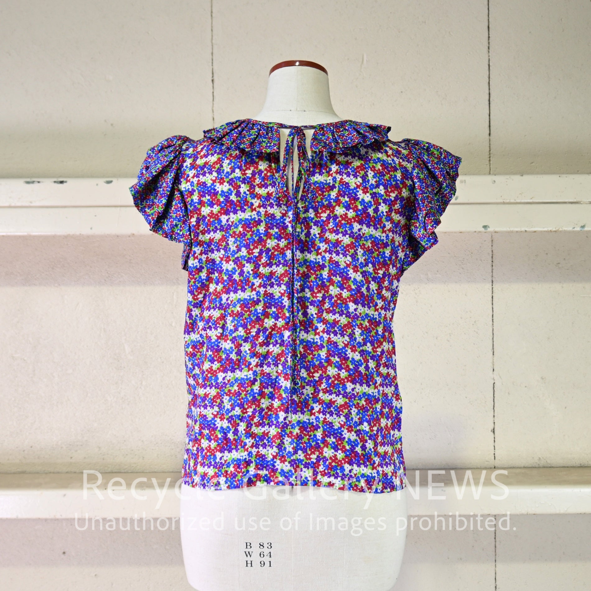 1970-80s Vintage YVES SAINT LAURENT Floral print 3-piece suit & scarf 4-piece set / ヴィンテージ イブ・サン・ローラン 花柄プリント 3ピース&ストール 4点組