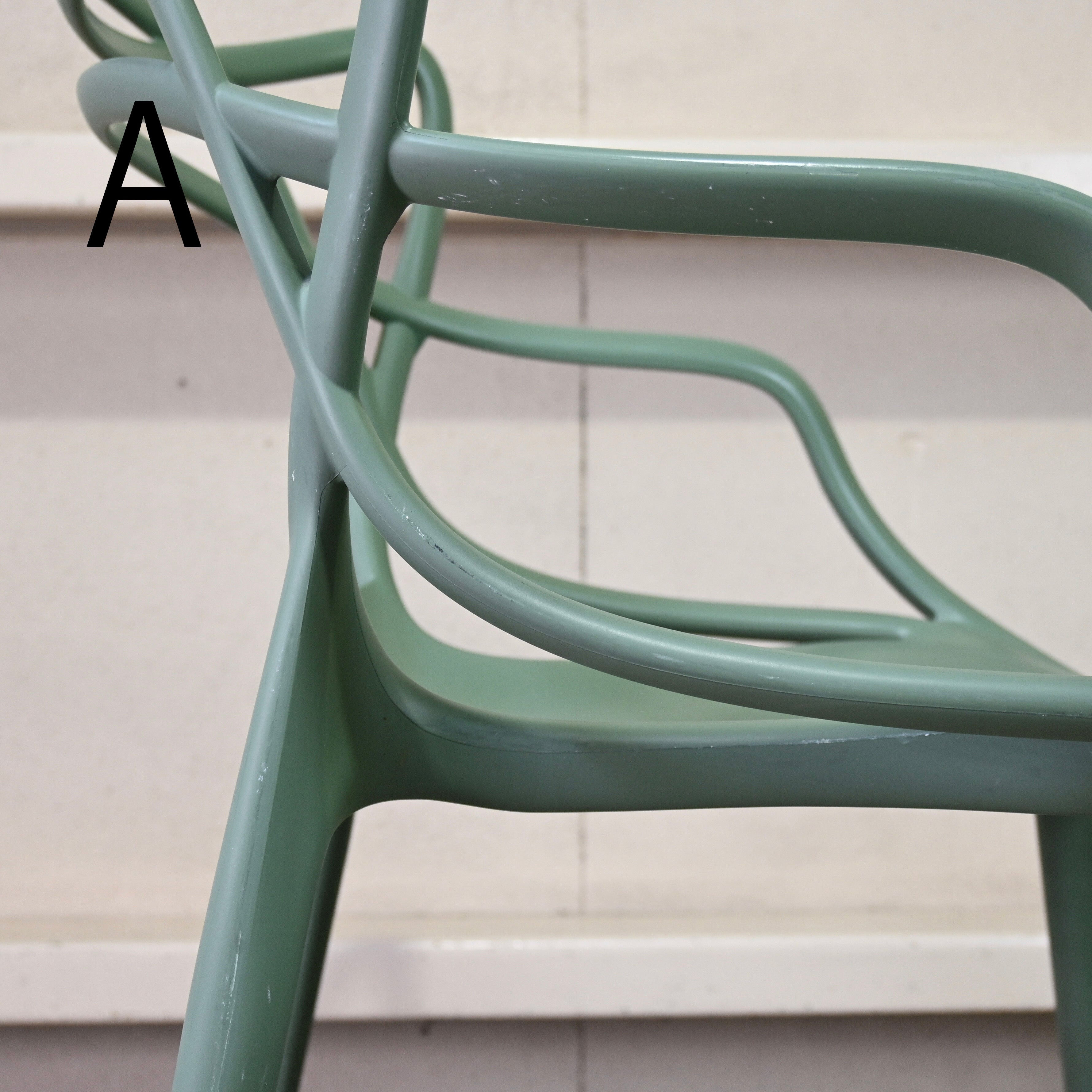 Kartell MASTERS  Dining chair  Sage green Philippe Starck / カルテル マスターズ ダイニングチェア セージグリーン フィリップスタルク