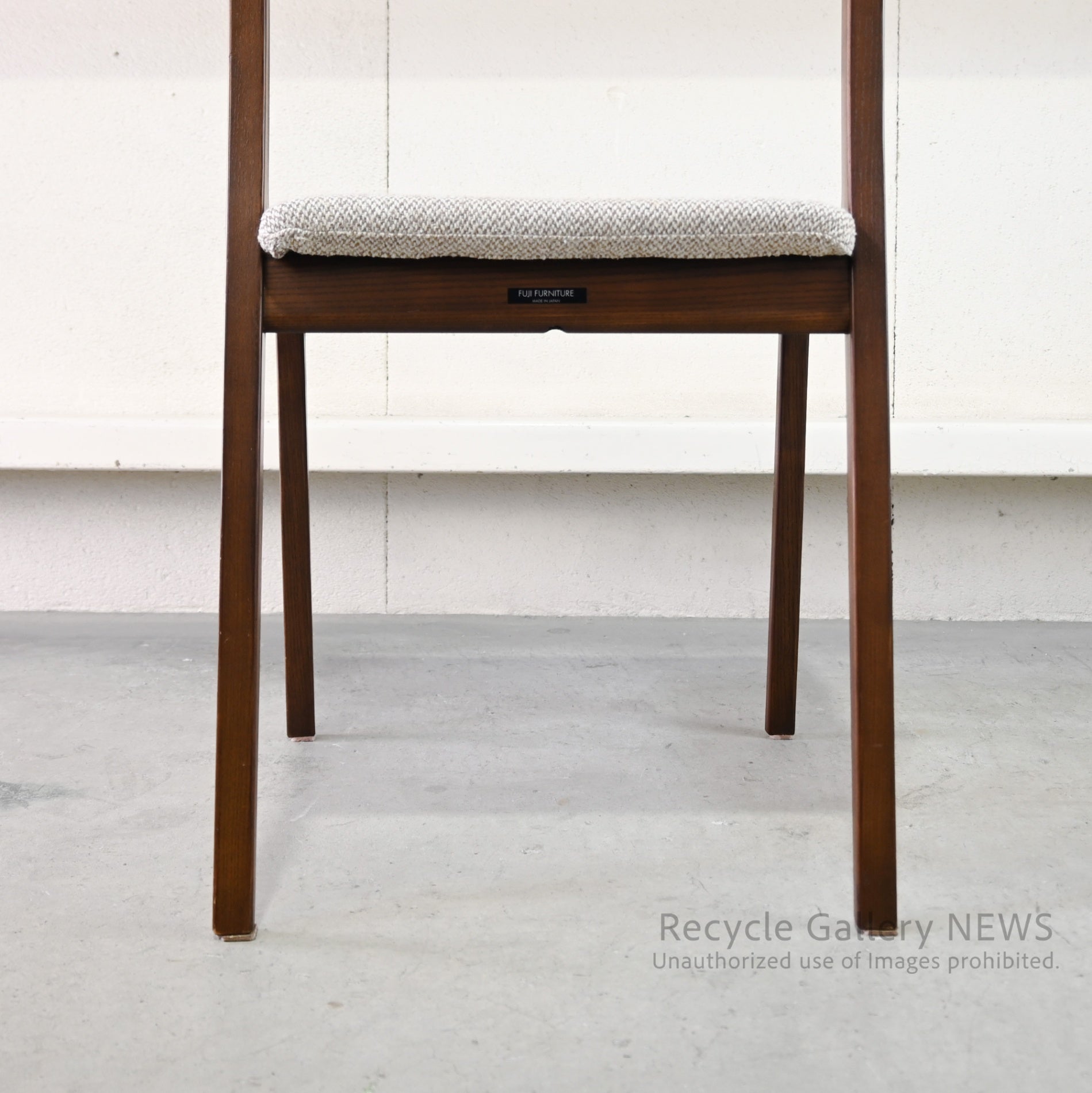 Fuji Furniture Wooden Armless Chair "Calm" Japan Scandinavian Style / 冨士ファニチア アームレスチェア カーム 日本 北欧 木製