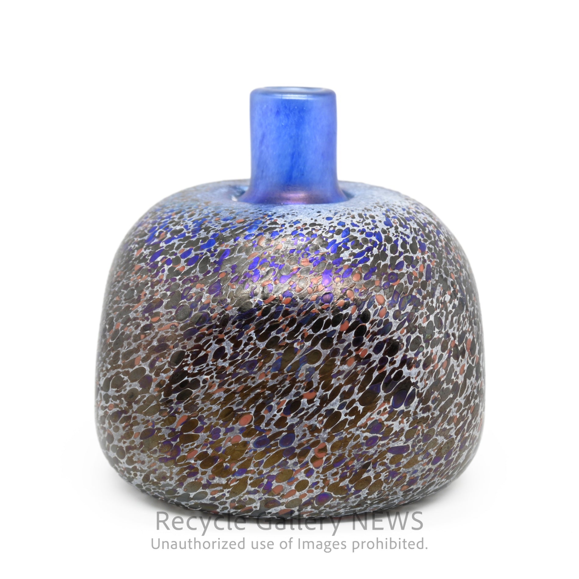 KOSTA BODA Bertil Vallien Art Modern Glass Flower Vase Purple Tones / コスタボダ ガラス フラワーベース バーティル・ヴァリーン 一輪挿し 花瓶 パープル系 アートガラス モダン