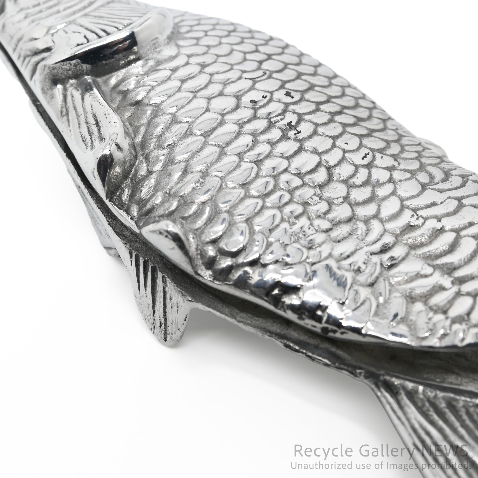 Vintage Carp Motif Napkin Holder Silver Plated / 鯉モチーフ ヴィンテージ ナプキンホルダー シルバー 銀メッキ