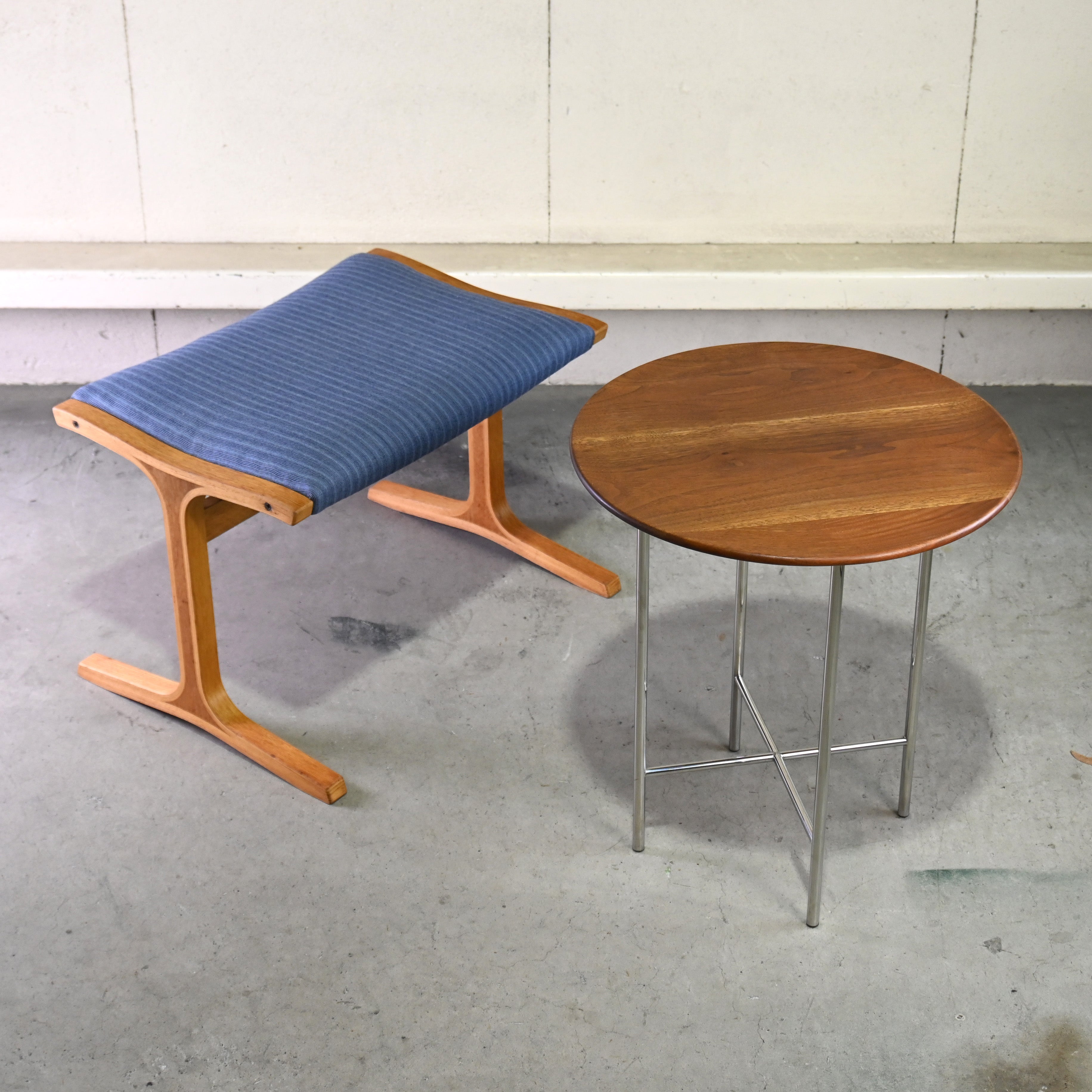 Ritzwell Ibiza Forte Side table Jun Kamahara Walnut × Steel Japanese modern design / リッツウェル イビザフォルテ サイドテーブル 蒲原潤 ウォールナット スチール ジャパニーズモダンデザイン