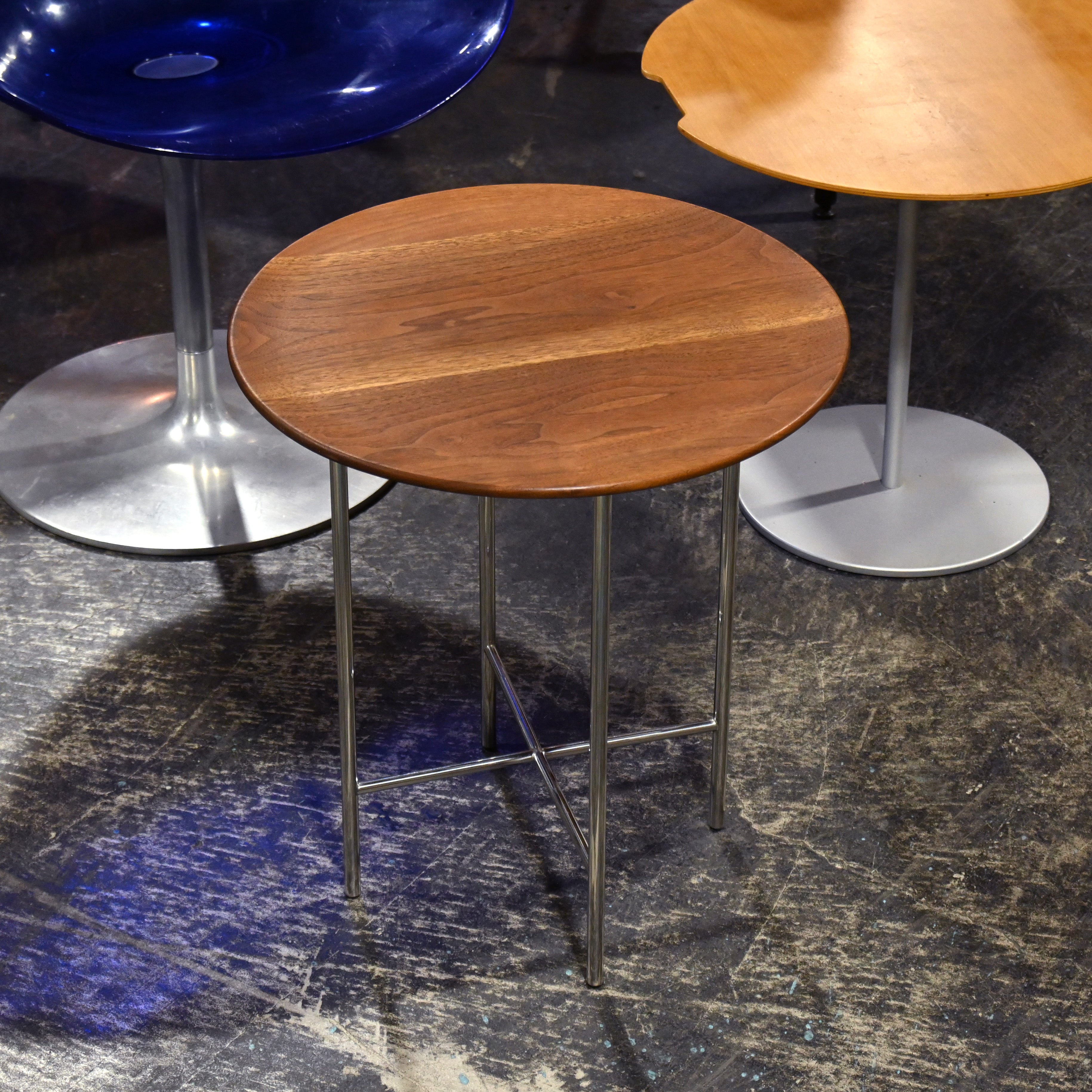 Ritzwell Ibiza Forte Side table Jun Kamahara Walnut × Steel Japanese modern design / リッツウェル イビザフォルテ サイドテーブル 蒲原潤 ウォールナット スチール ジャパニーズモダンデザイン