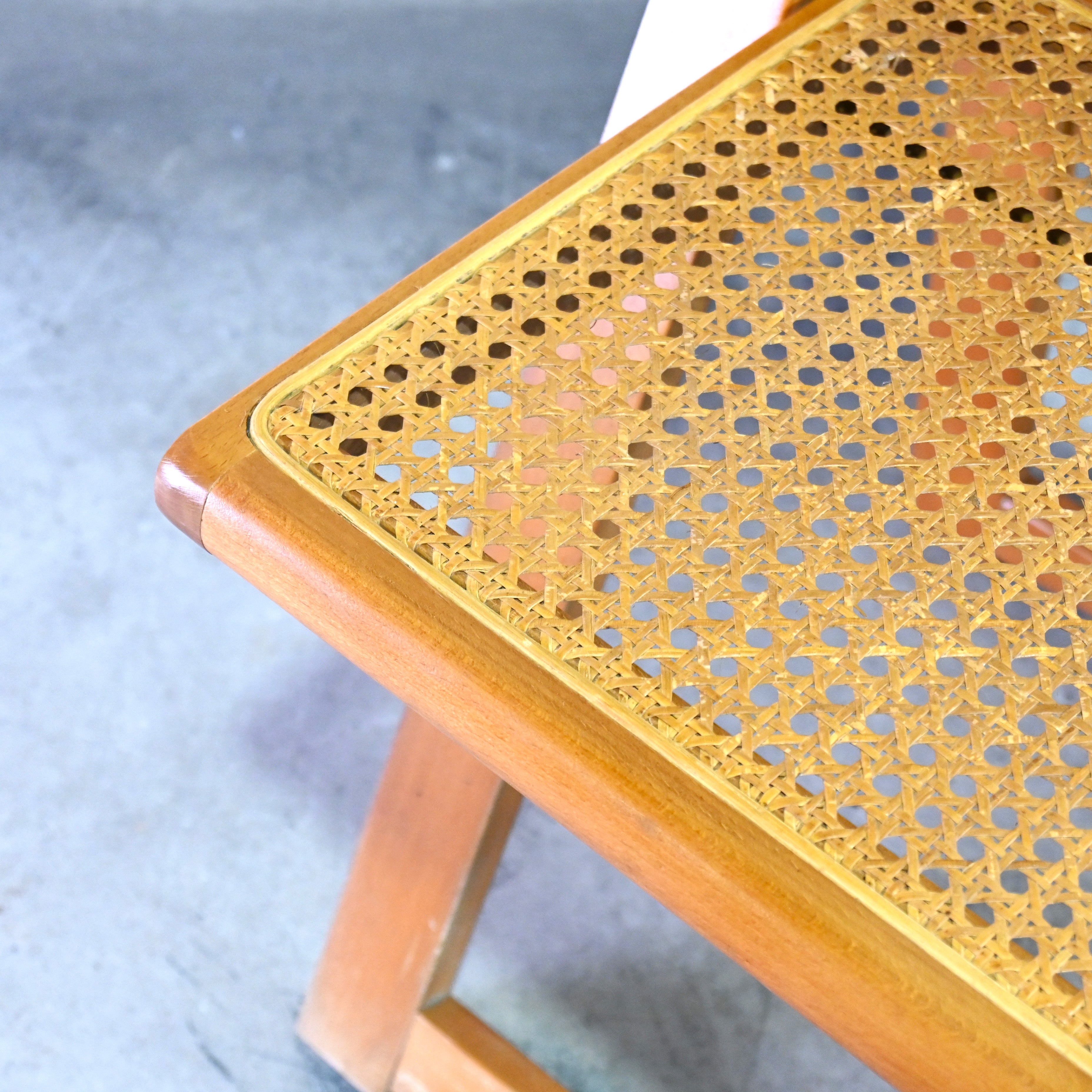 Aldo Jacober Trieste Folding chair Rattan seat Italian design Rumania vintage / アルド・ジャコバー トリエステ フォールディングチェア ラタンシート イタリアンデザイン ルーマニアヴィンテージ