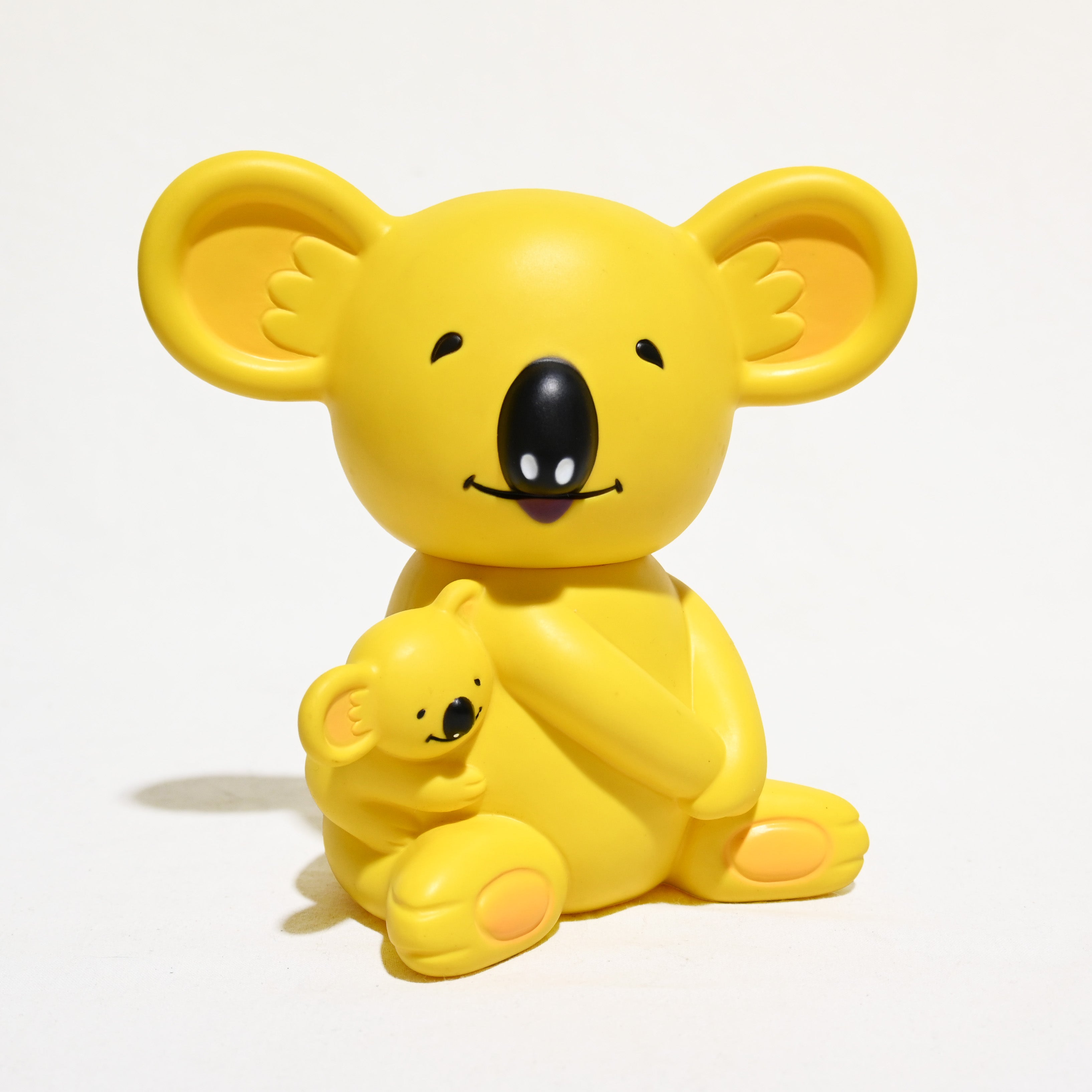 野村證券 コアラ ソフビ ユーユーちゃん貯金箱 昭和レトロ 70年代 / Nomura Securities Co., Ltd. Koala Soft Vinyl Yu-Yu-chan Piggy Bank Japan Retro 70's