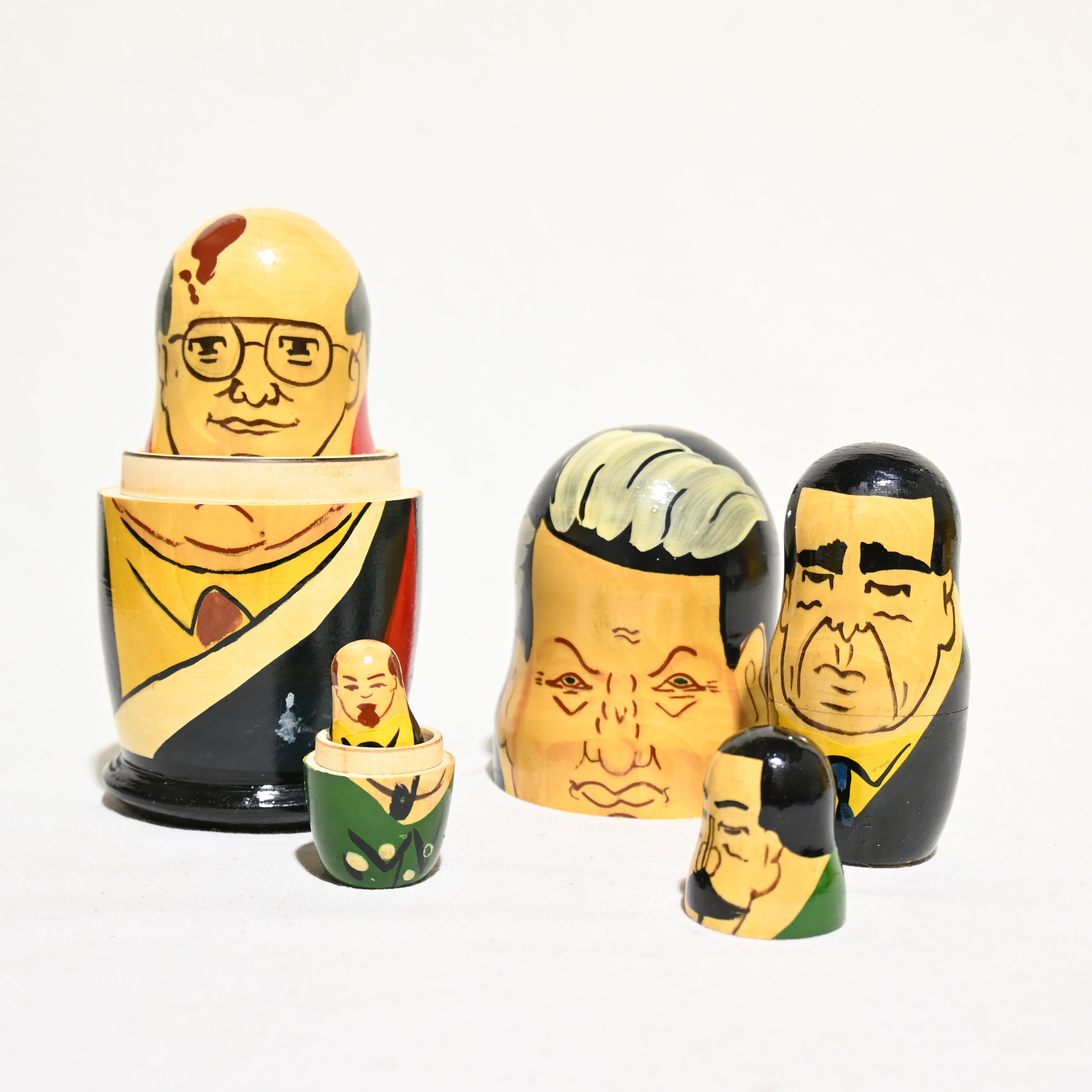 Soviet Union Leaders Matryoshka Russia Vintage / ソビエト連邦 指導者 マトリョーシカ ロシア 旧ソ連 ヴィンテージ