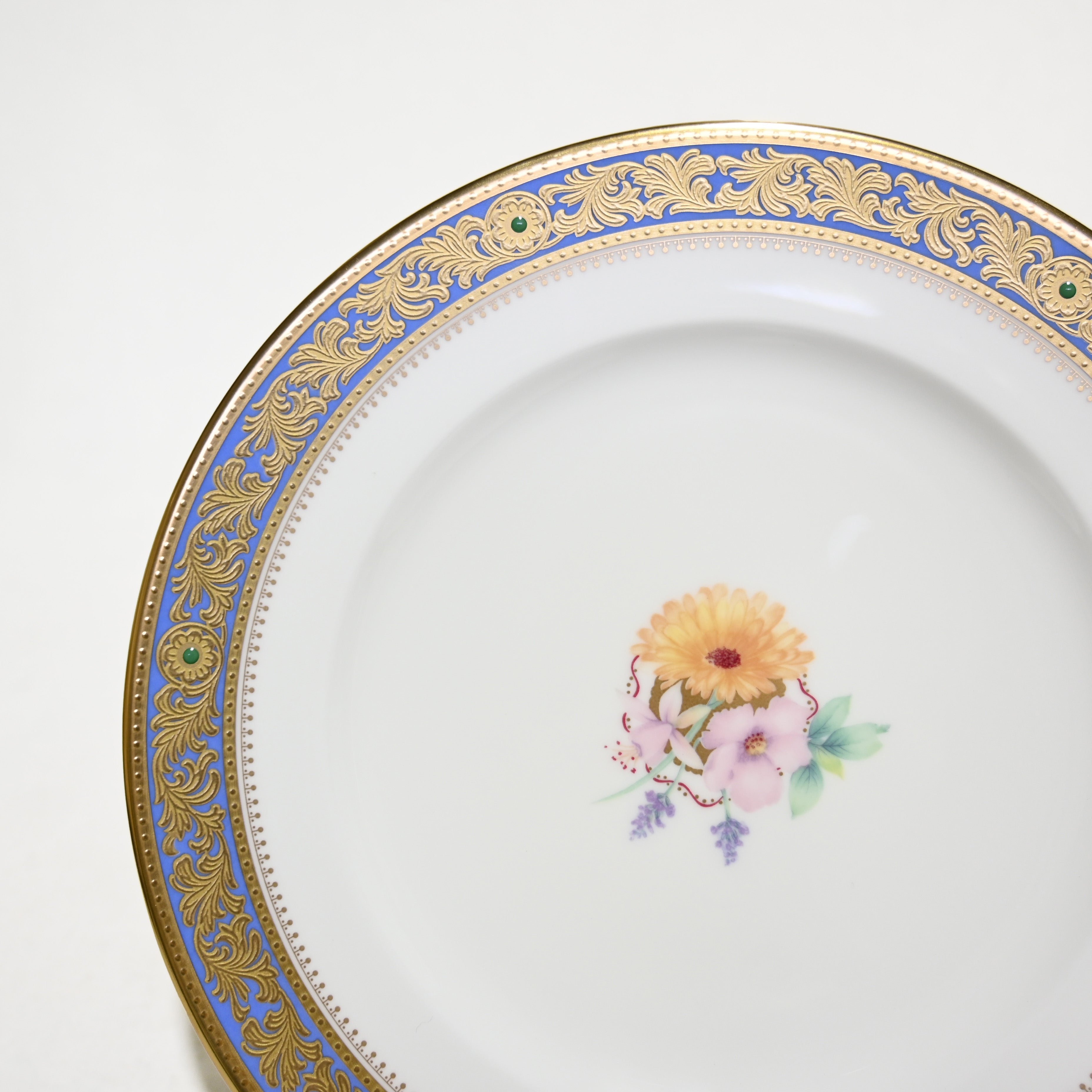 Noritake GRAND BROCHE C＆S＆Plate Japan Luxury Tableware / ノリタケ グランブロシェ トリオペア カップ ソーサー プレート 箱付き