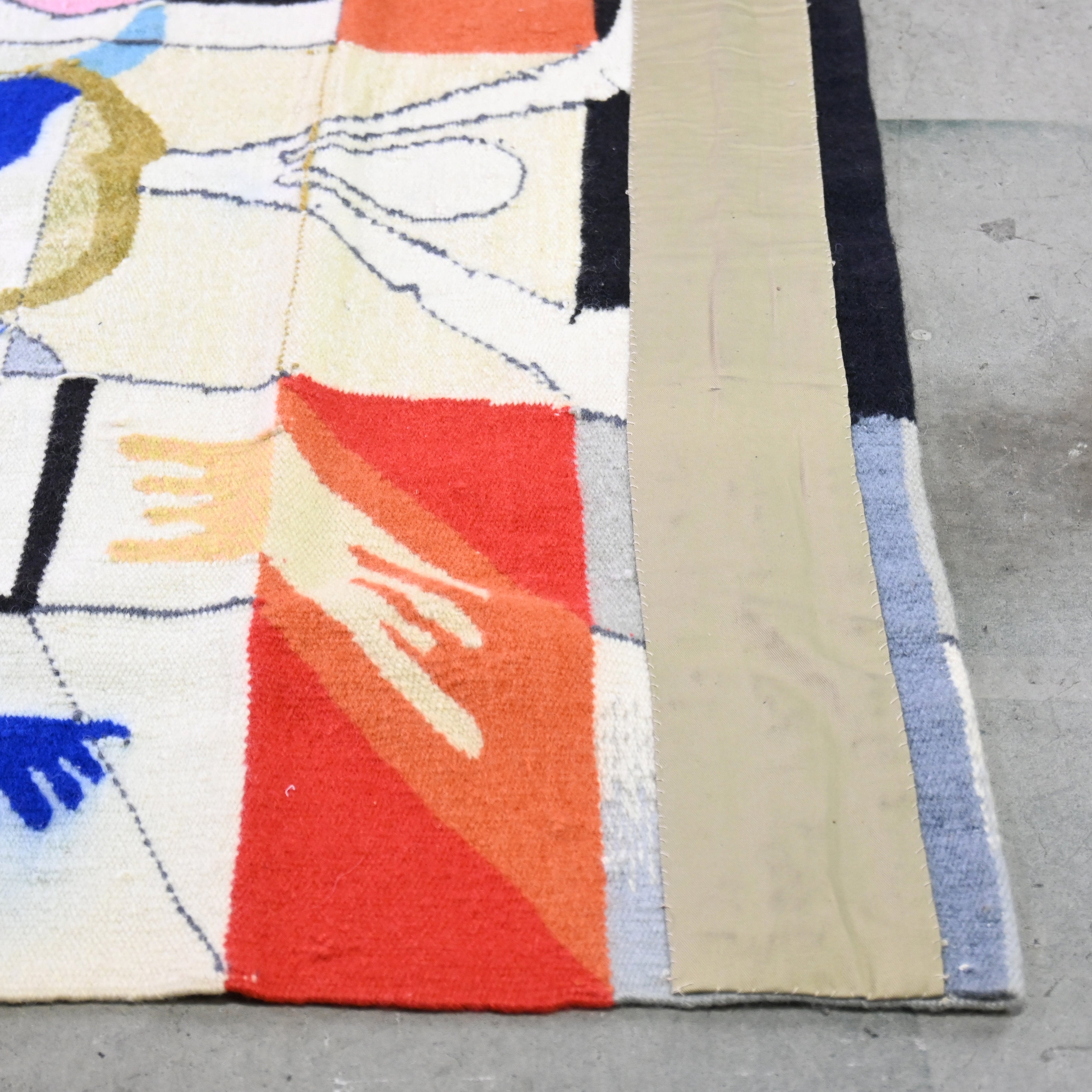 NAIK-SATAM, Prabhakar Wool tapestry Dyed fabric Fork art / プラブハカール・ナイクサタム ウールタペストリー 染織物 フォークアート