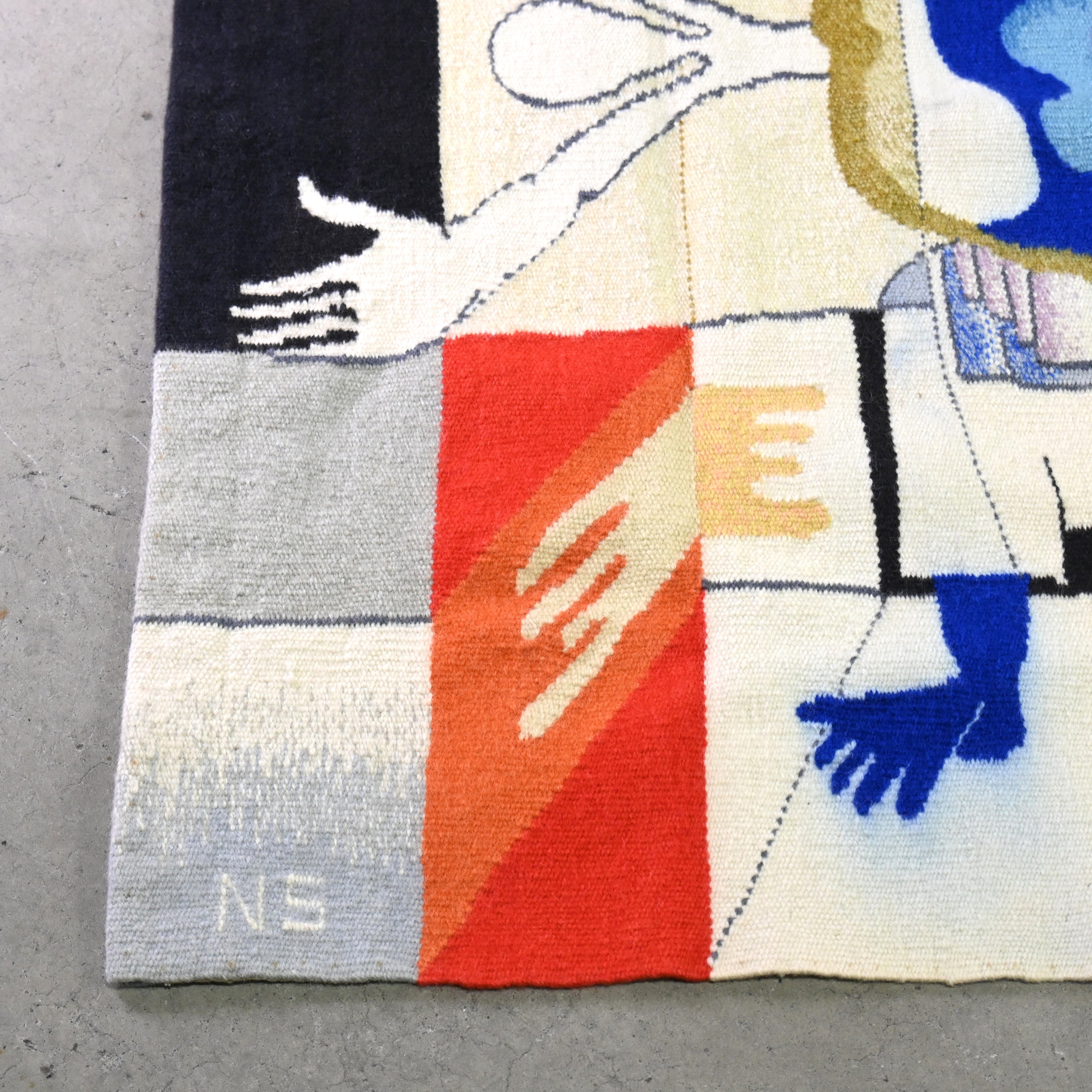 NAIK-SATAM, Prabhakar Wool tapestry Dyed fabric Fork art / プラブハカール・ナイクサタム ウールタペストリー 染織物 フォークアート