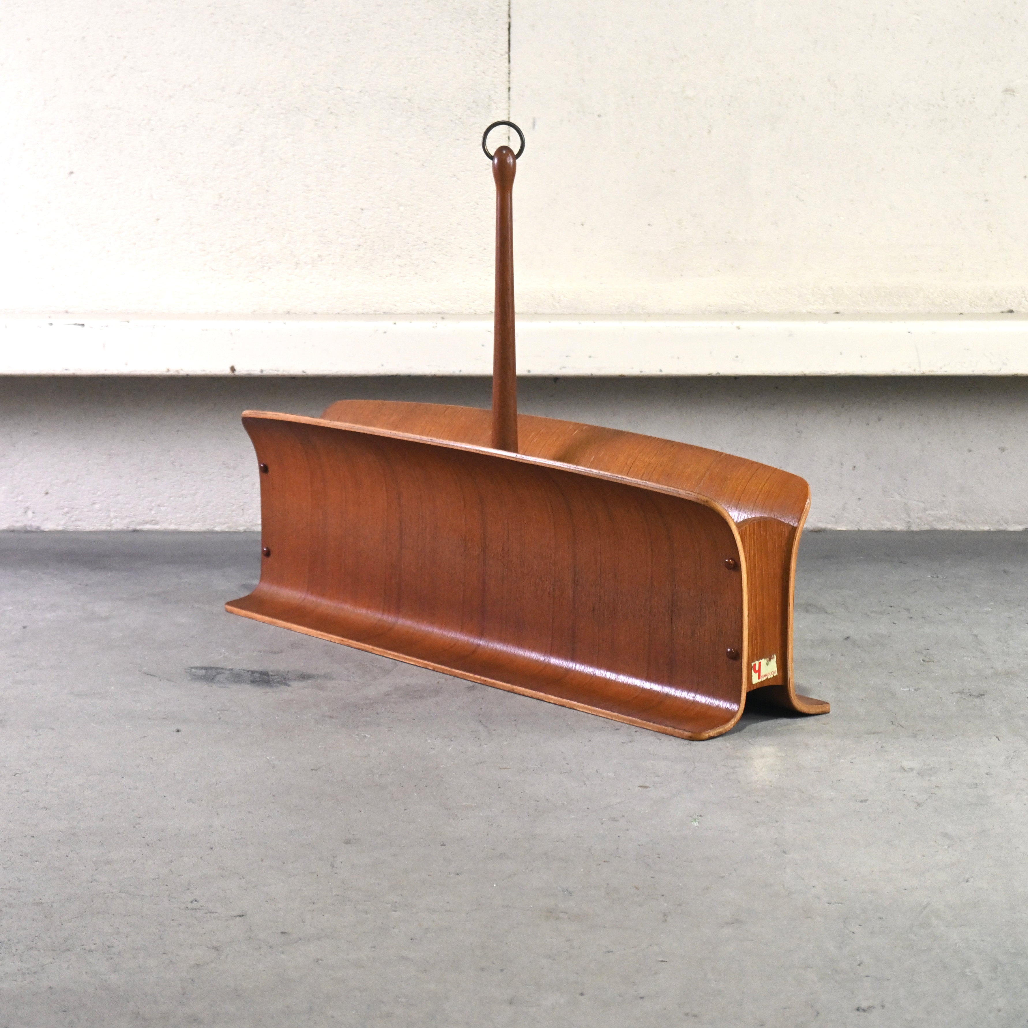 YAMAGUCHI 1970's Teak plywood Magazine rack Slipper rack Japanese modern Scandinavian design / 山口木材工芸 1970年代 チーク材 プライウッド マガジンラック スリッパラック ジャパニーズモダン 北欧デザイン