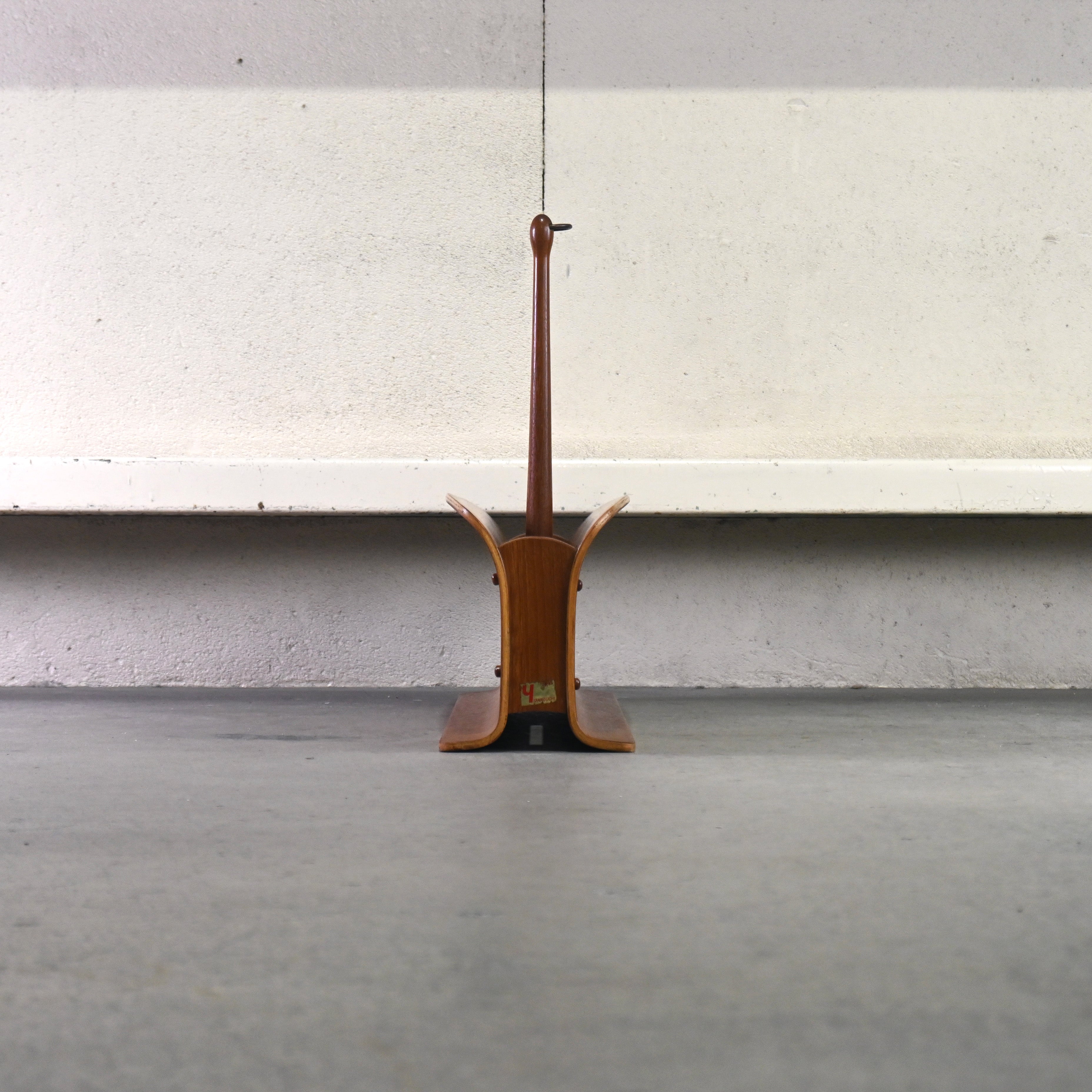 YAMAGUCHI 1970's Teak plywood Magazine rack Slipper rack Japanese modern Scandinavian design / 山口木材工芸 1970年代 チーク材 プライウッド マガジンラック スリッパラック ジャパニーズモダン 北欧デザイン
