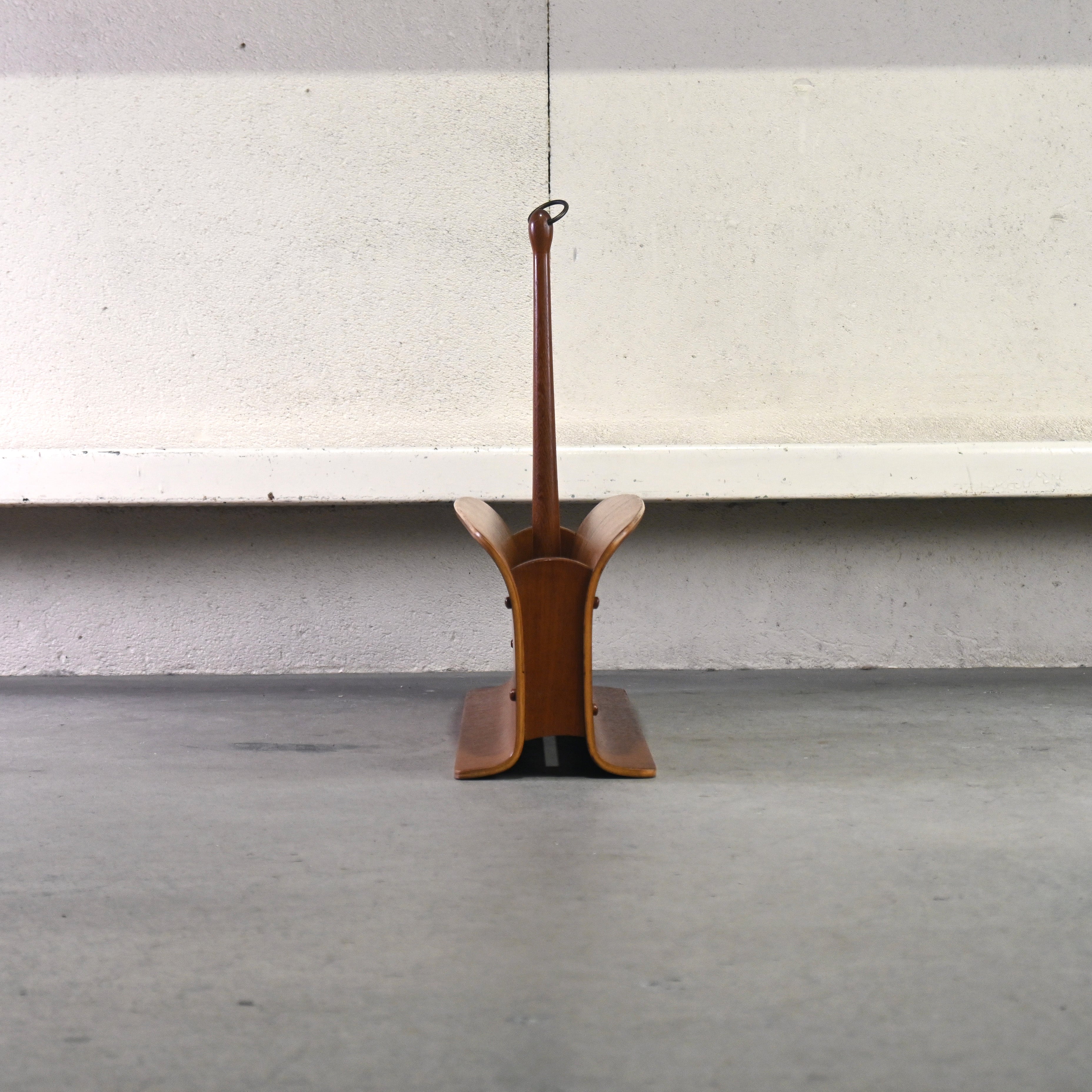 YAMAGUCHI 1970's Teak plywood Magazine rack Slipper rack Japanese modern Scandinavian design / 山口木材工芸 1970年代 チーク材 プライウッド マガジンラック スリッパラック ジャパニーズモダン 北欧デザイン