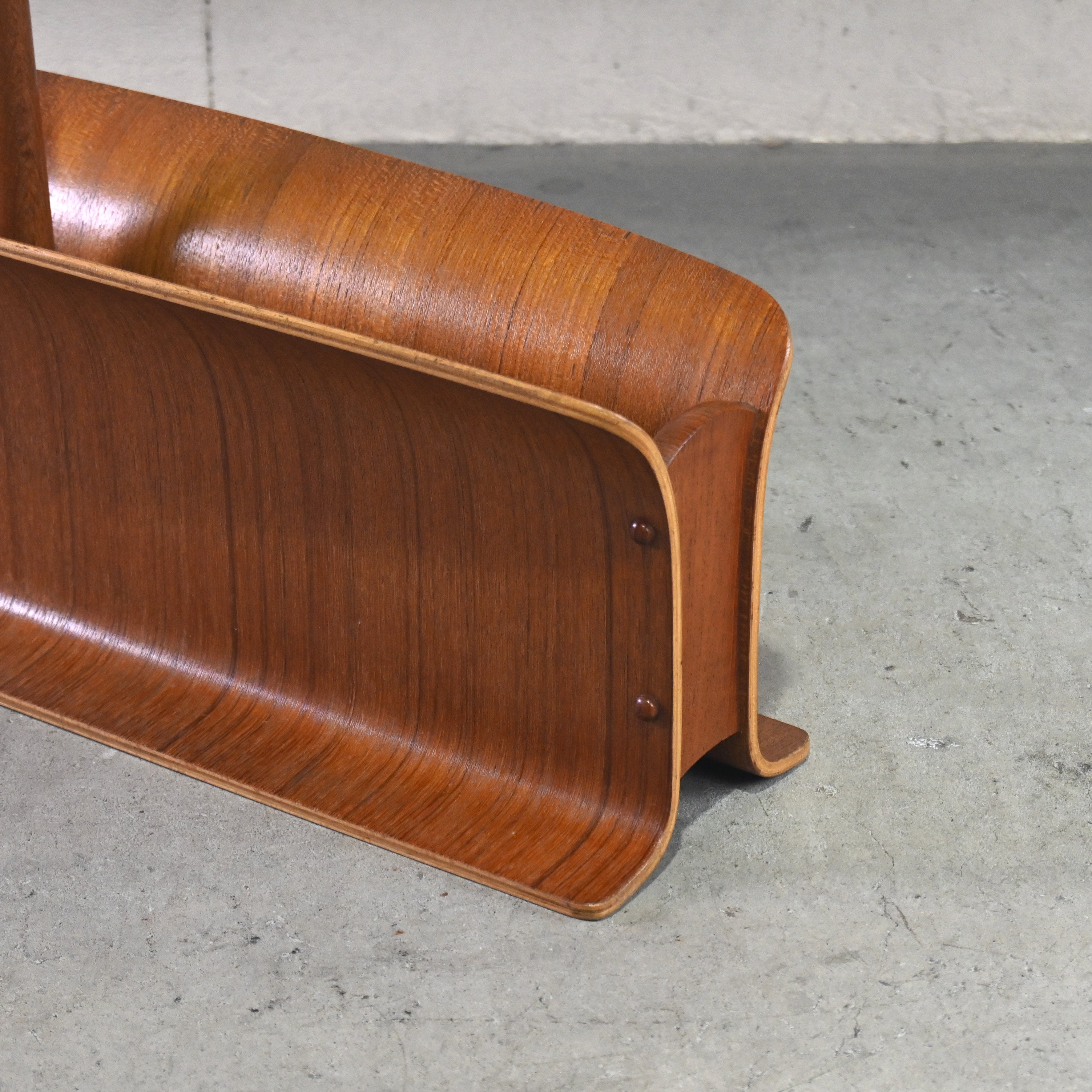 YAMAGUCHI 1970's Teak plywood Magazine rack Slipper rack Japanese modern Scandinavian design / 山口木材工芸 1970年代 チーク材 プライウッド マガジンラック スリッパラック ジャパニーズモダン 北欧デザイン