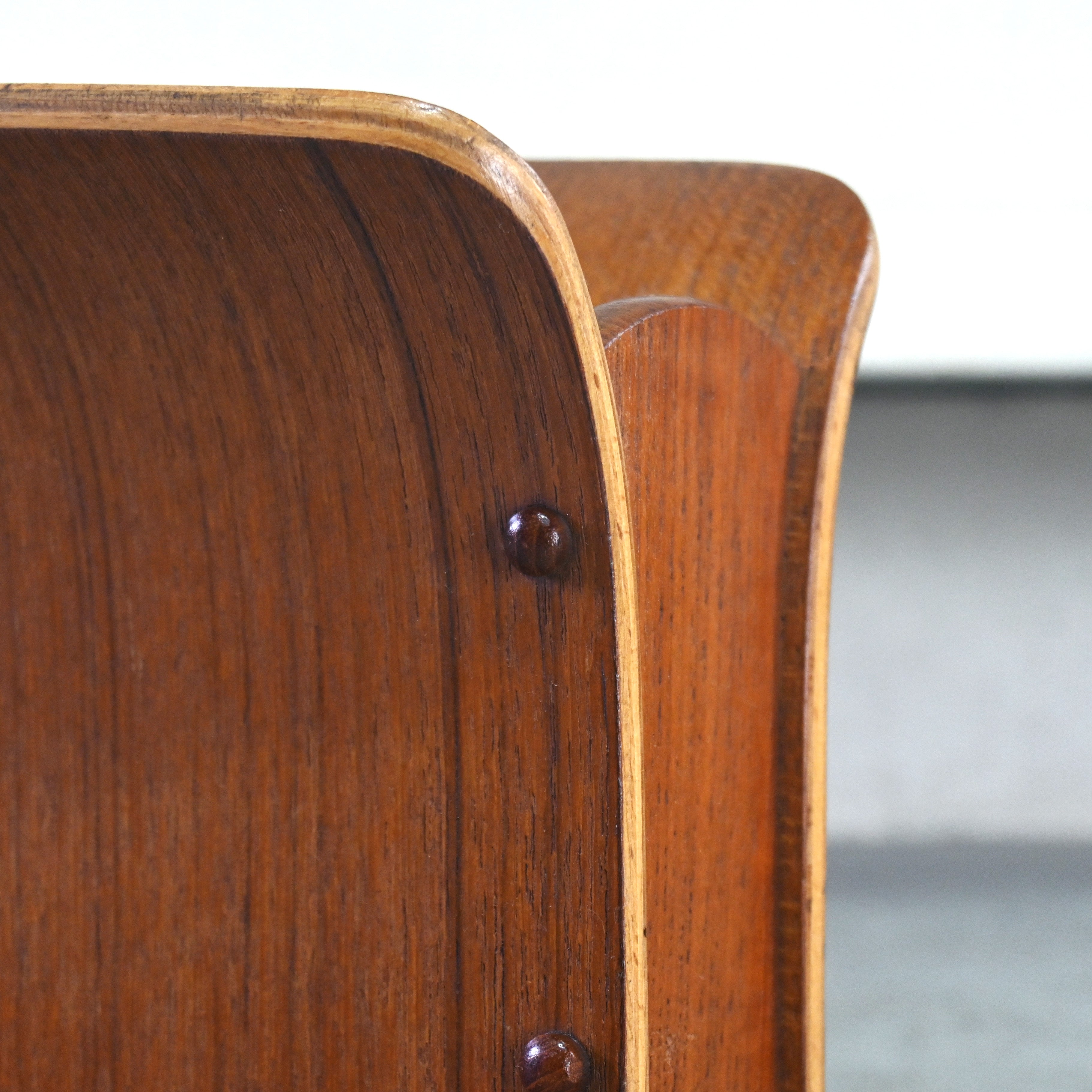 YAMAGUCHI 1970's Teak plywood Magazine rack Slipper rack Japanese modern Scandinavian design / 山口木材工芸 1970年代 チーク材 プライウッド マガジンラック スリッパラック ジャパニーズモダン 北欧デザイン