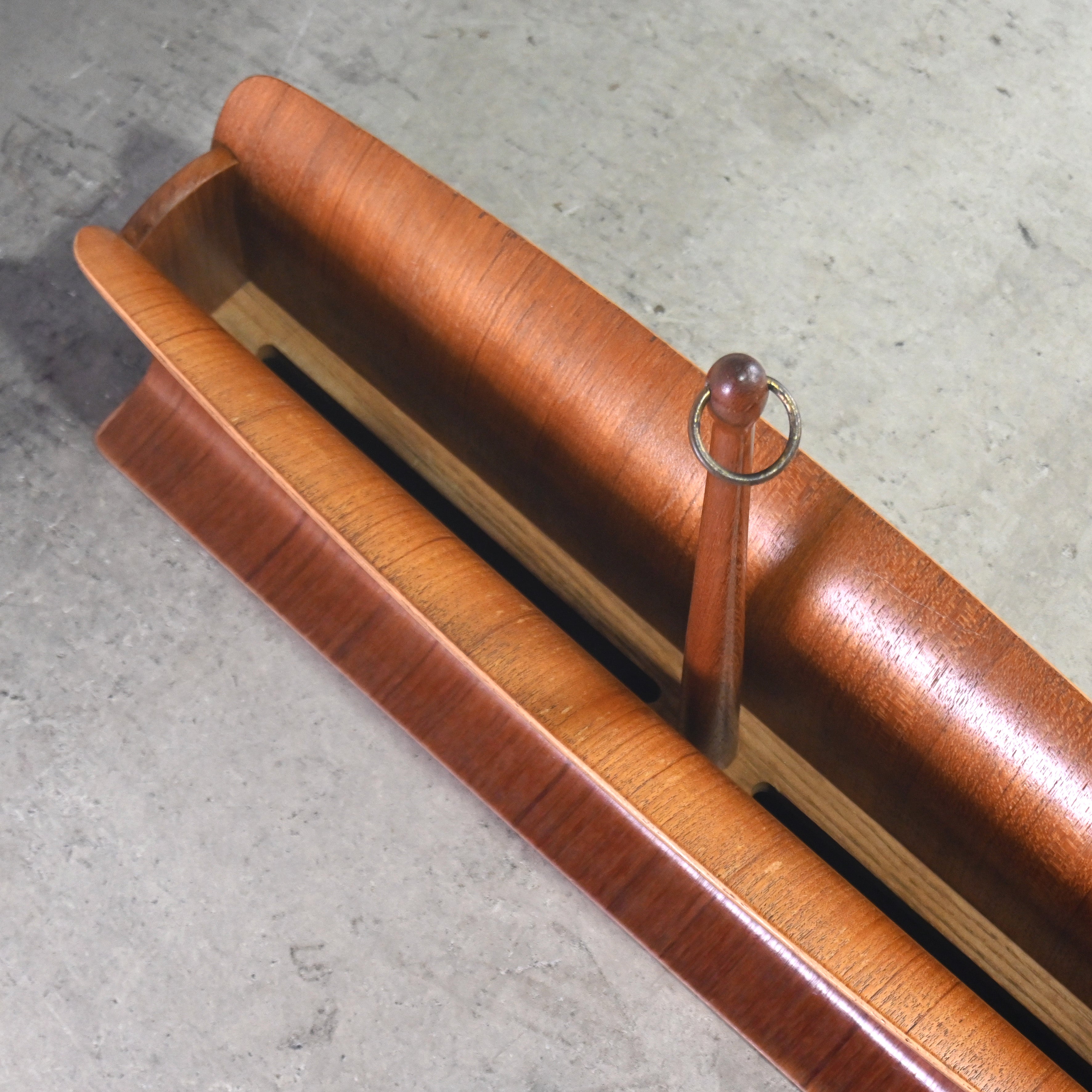YAMAGUCHI 1970's Teak plywood Magazine rack Slipper rack Japanese modern Scandinavian design / 山口木材工芸 1970年代 チーク材 プライウッド マガジンラック スリッパラック ジャパニーズモダン 北欧デザイン