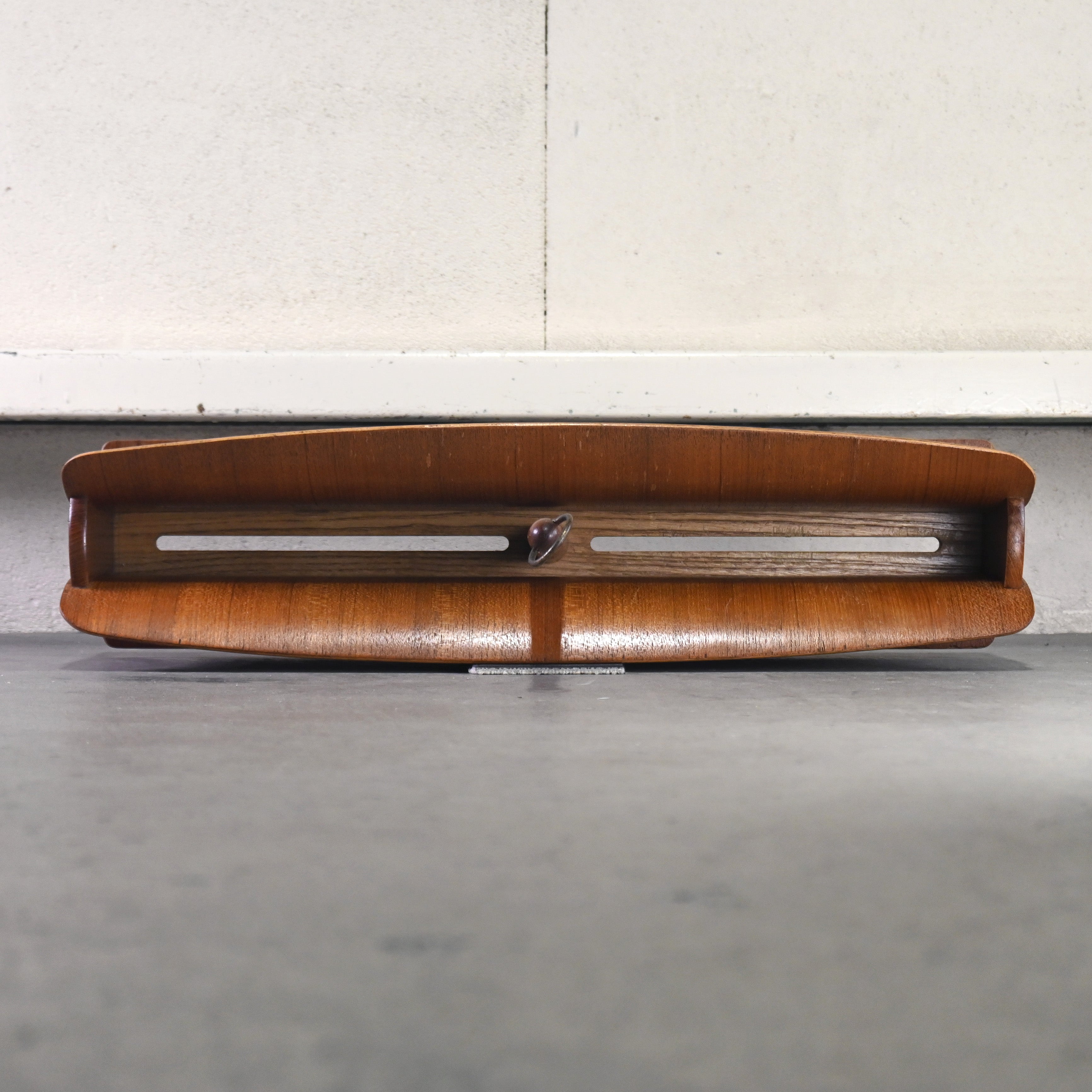 YAMAGUCHI 1970's Teak plywood Magazine rack Slipper rack Japanese modern Scandinavian design / 山口木材工芸 1970年代 チーク材 プライウッド マガジンラック スリッパラック ジャパニーズモダン 北欧デザイン