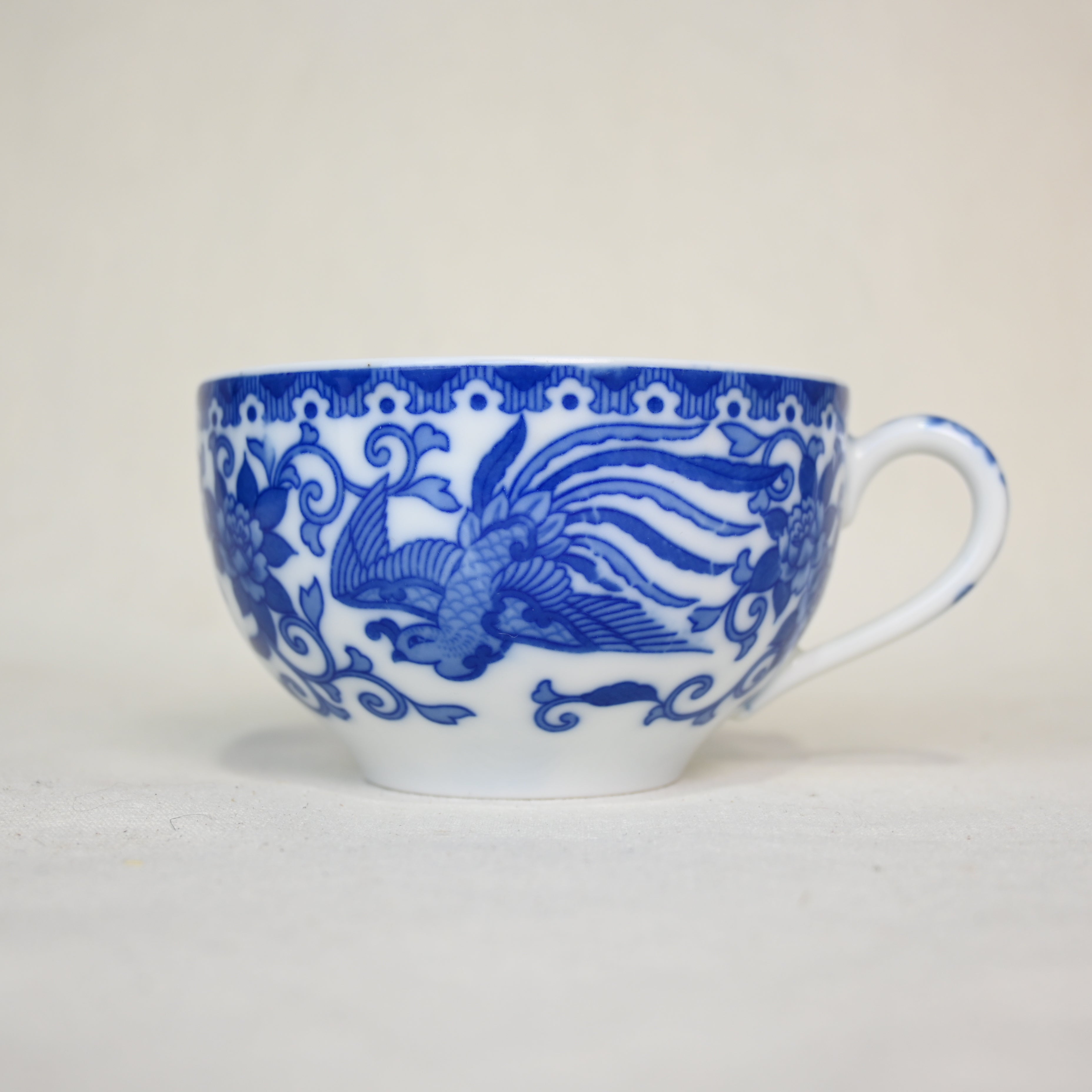 Old Noritake phoenix Cup＆Saucer Japan vintage / オールドノリタケ 染付鳳凰文 カップ＆ソーサー