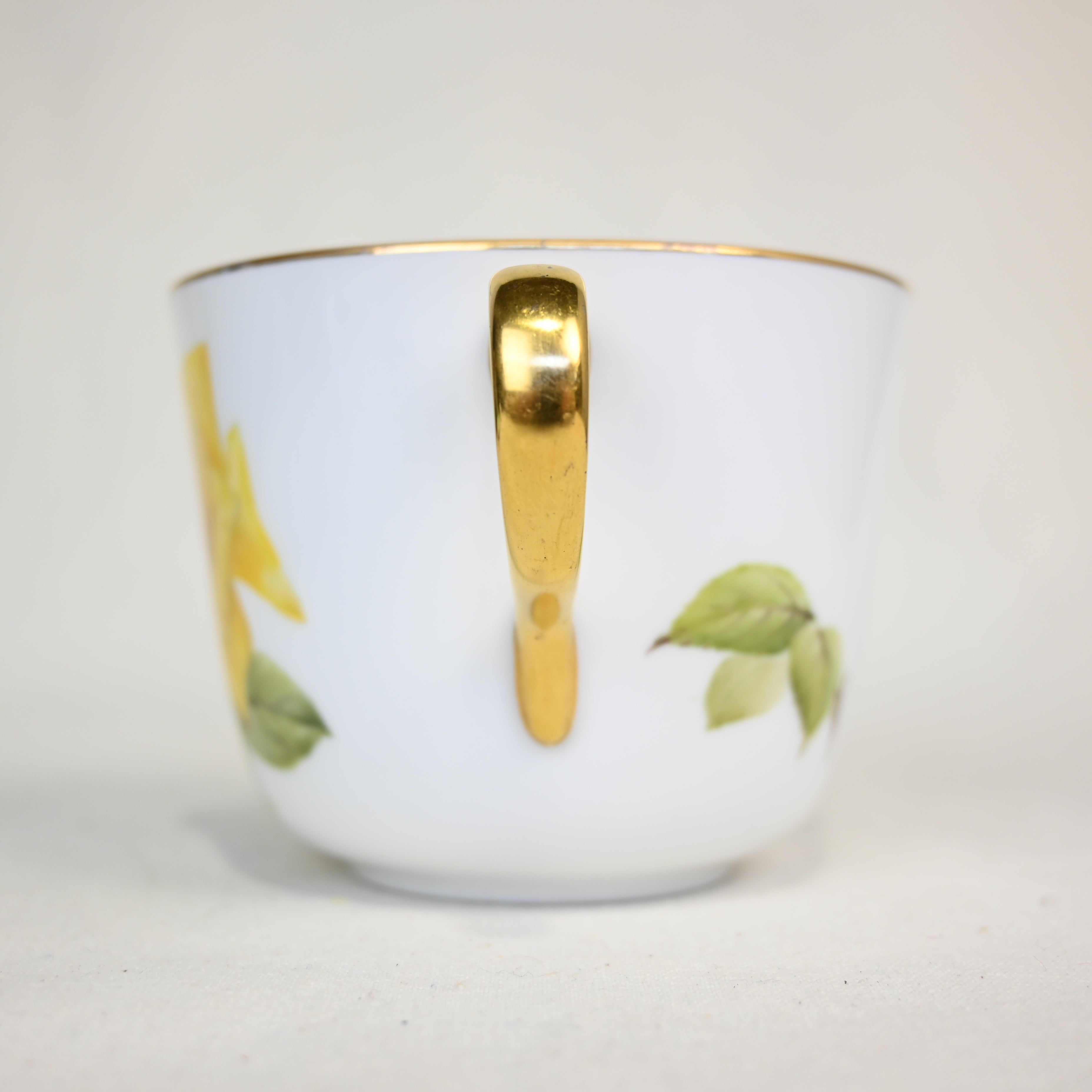 OKURA Fairy rose Graham thomas Cup&Saucer / 大倉陶園 フェアリーローズ グラハムトーマス カップ＆ソーサー